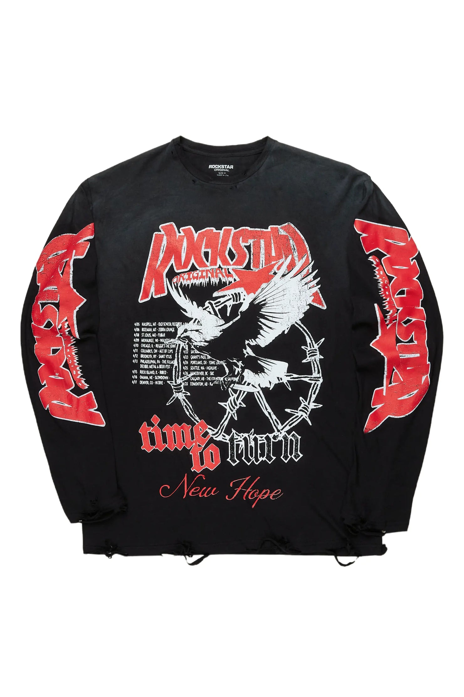 Burial Black Long Sleeve Graphic T-Shirt