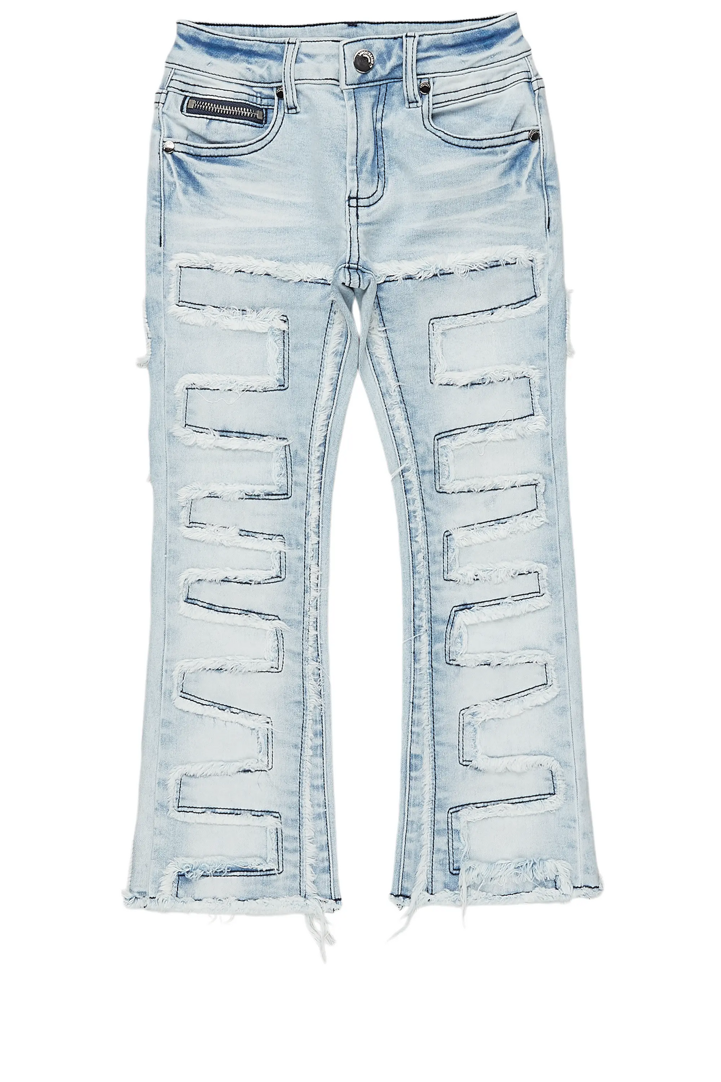 Boys Shake Blue Stacked Flare Jean