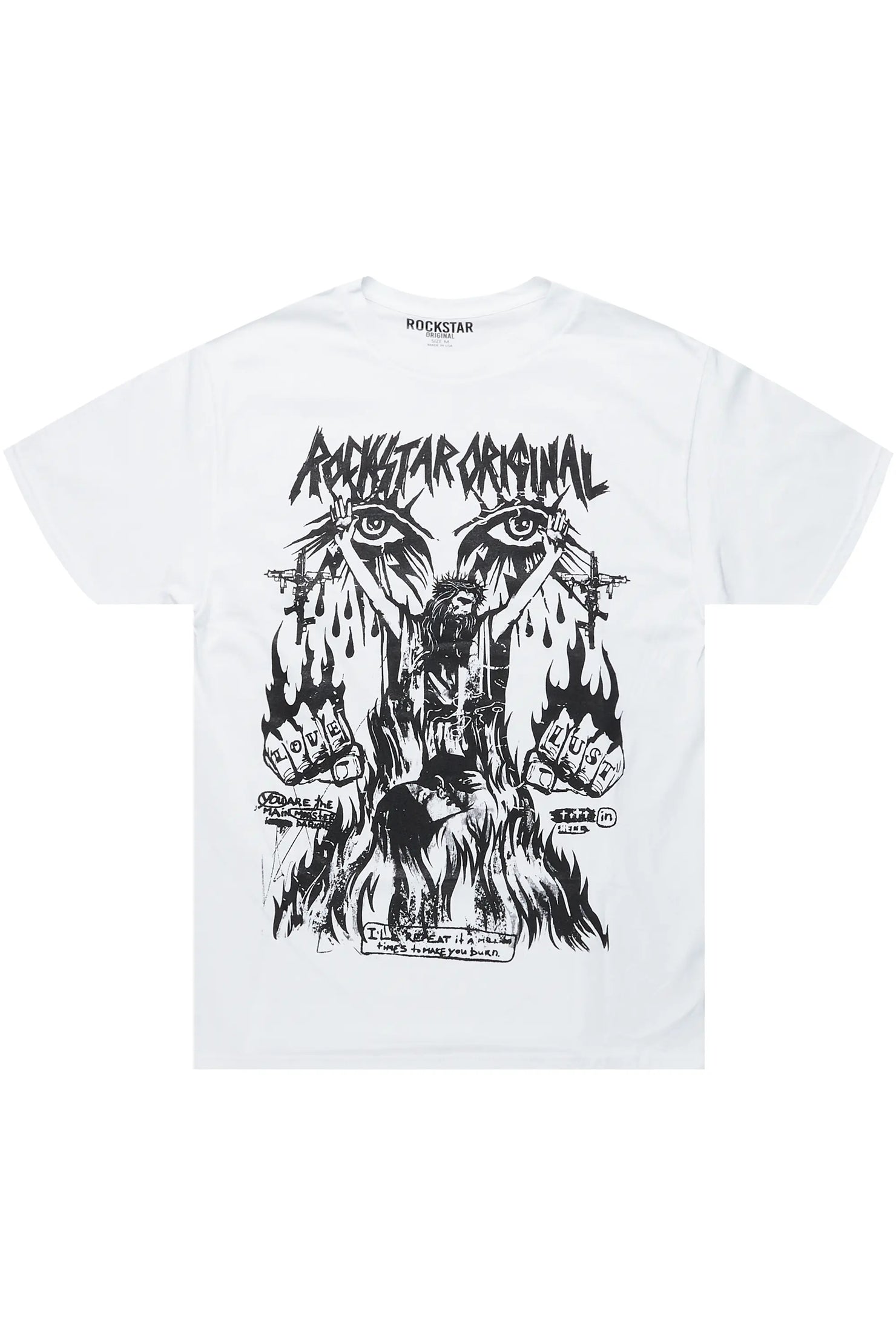 Capers White Graphic T-Shirt