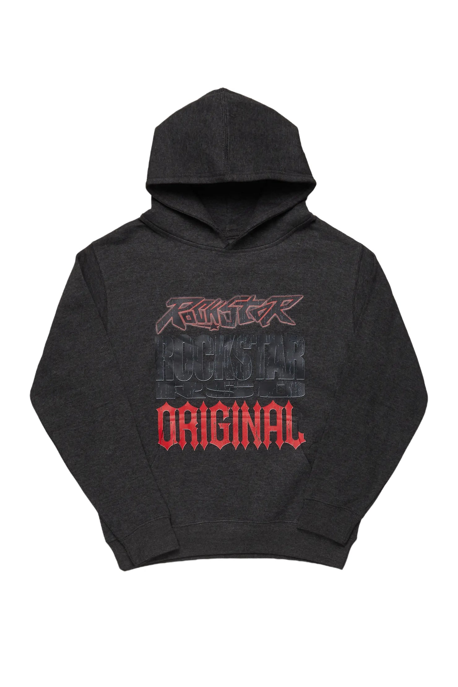 Boys Kaden Charcoal Graphic Hoodie