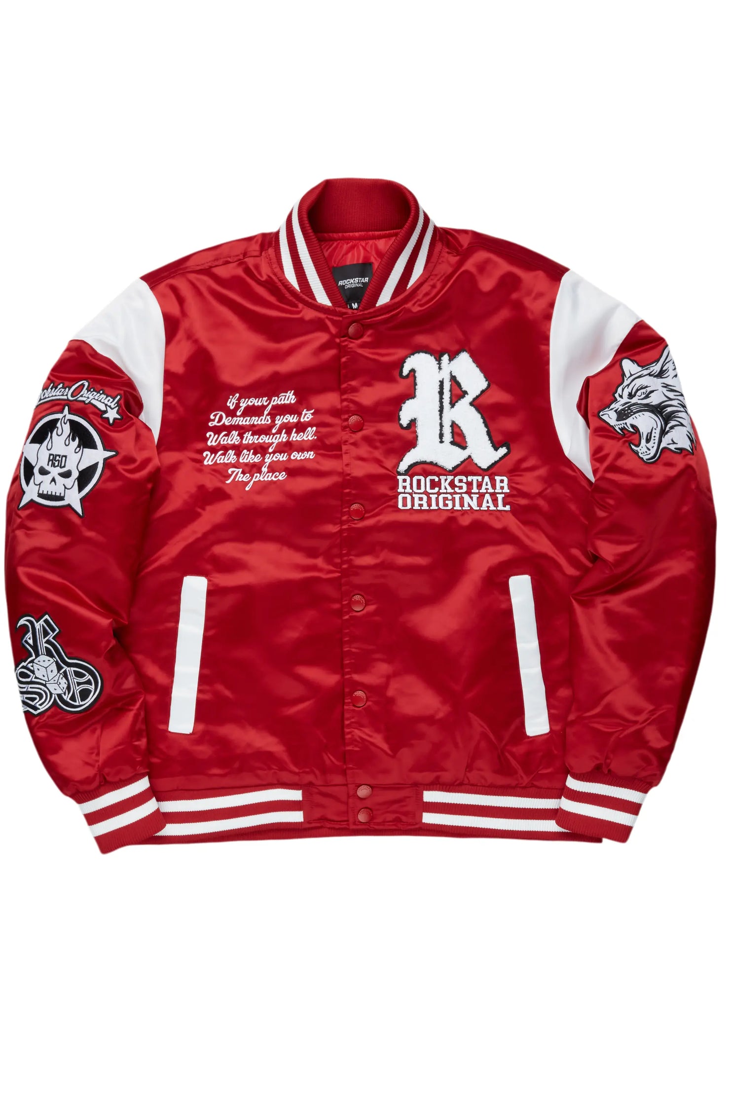 Geir Red Varsity Jacket