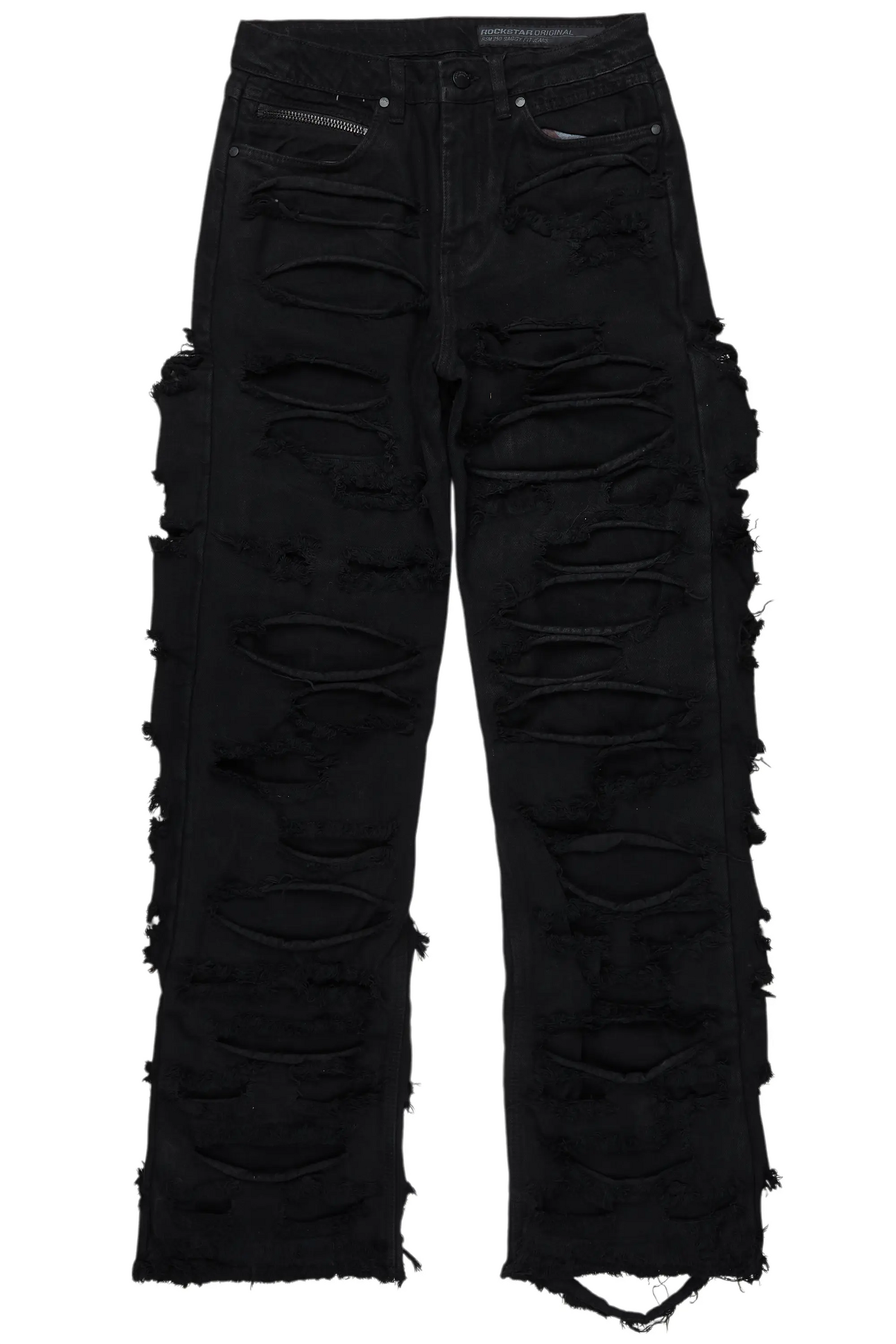 Luisu Black Baggy Fit Jean