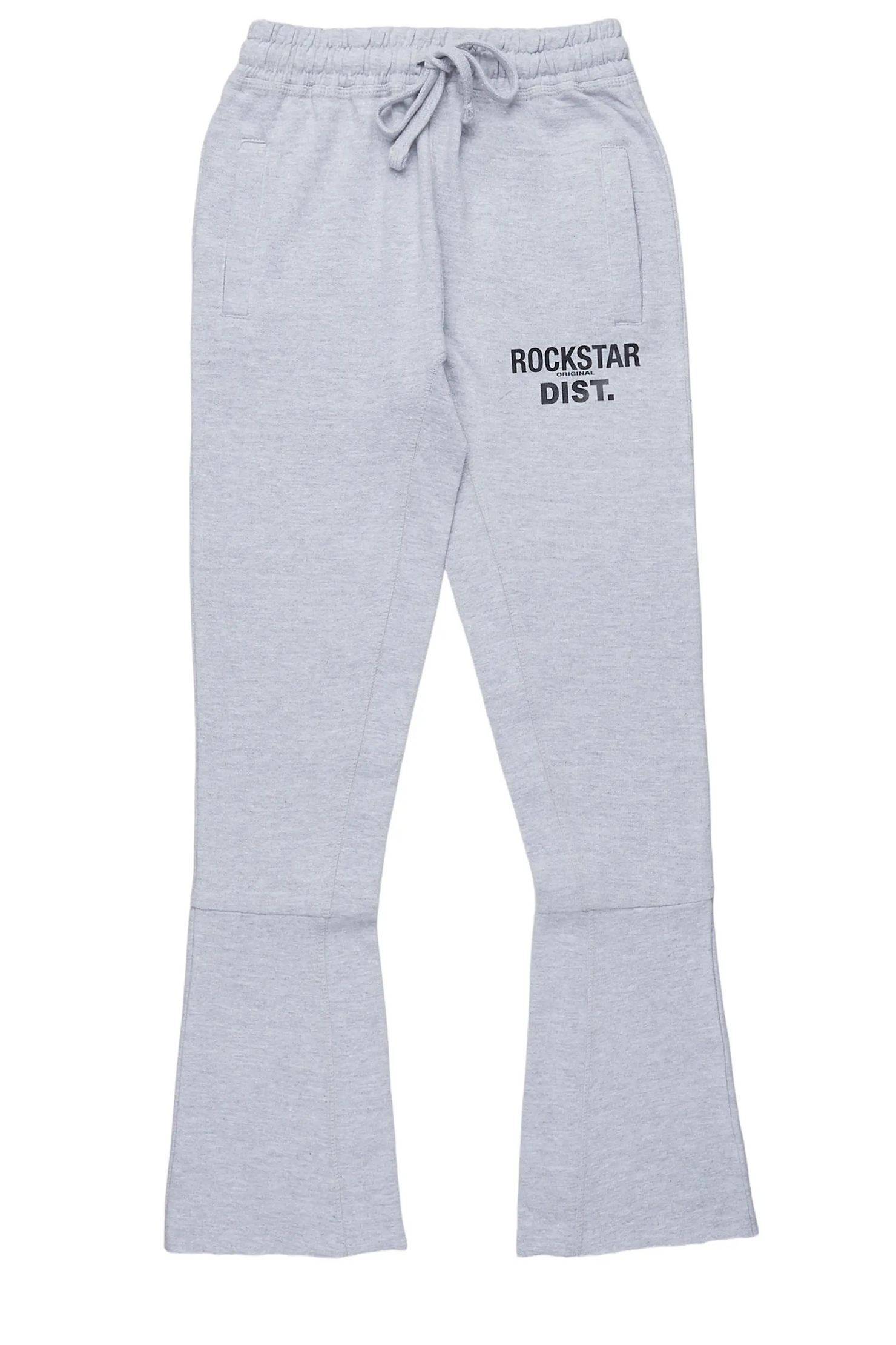 Boys Alpine Heather Grey Super Stacked Trackpant