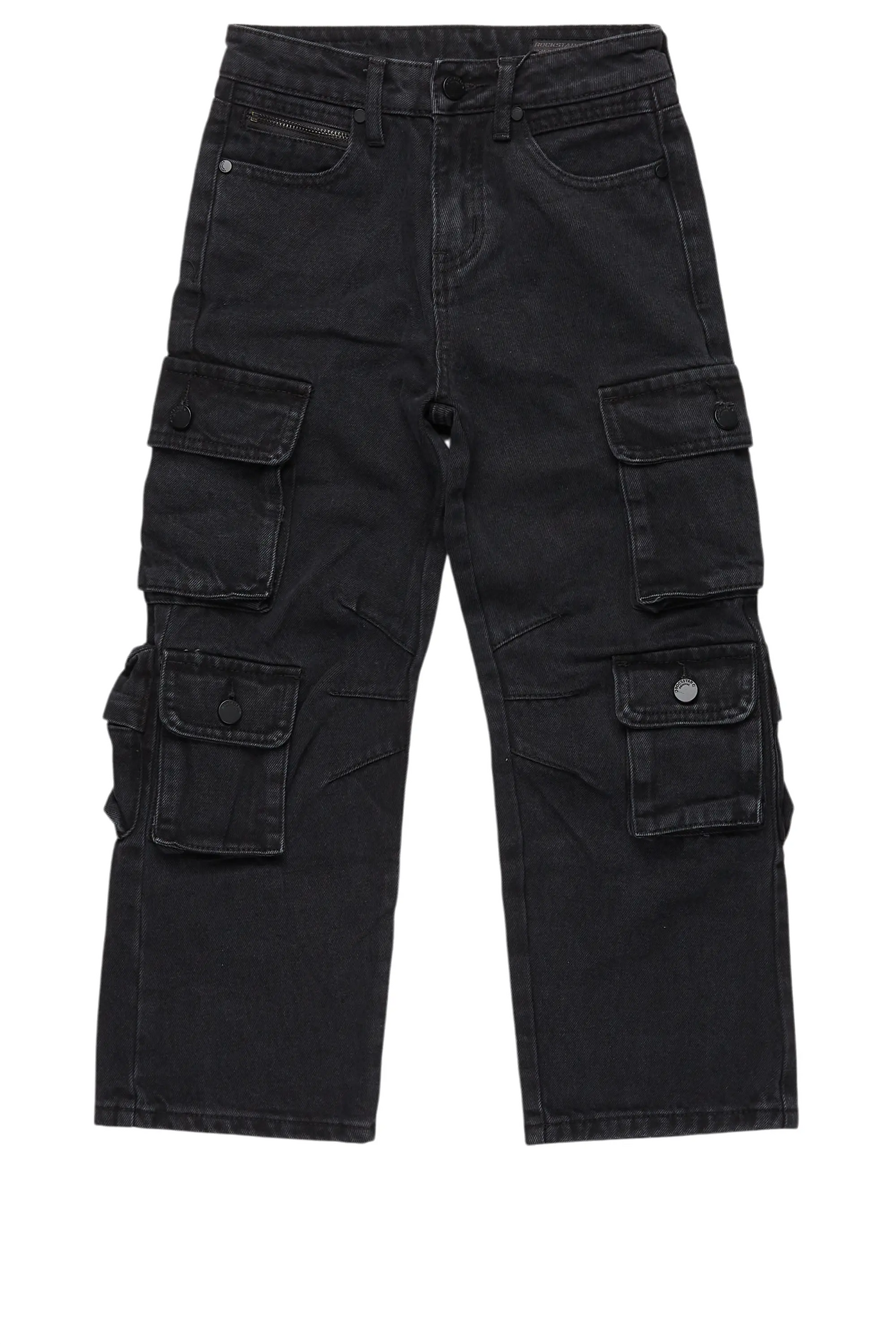 Boys Cortie Jet Black Baggy Fit Jean