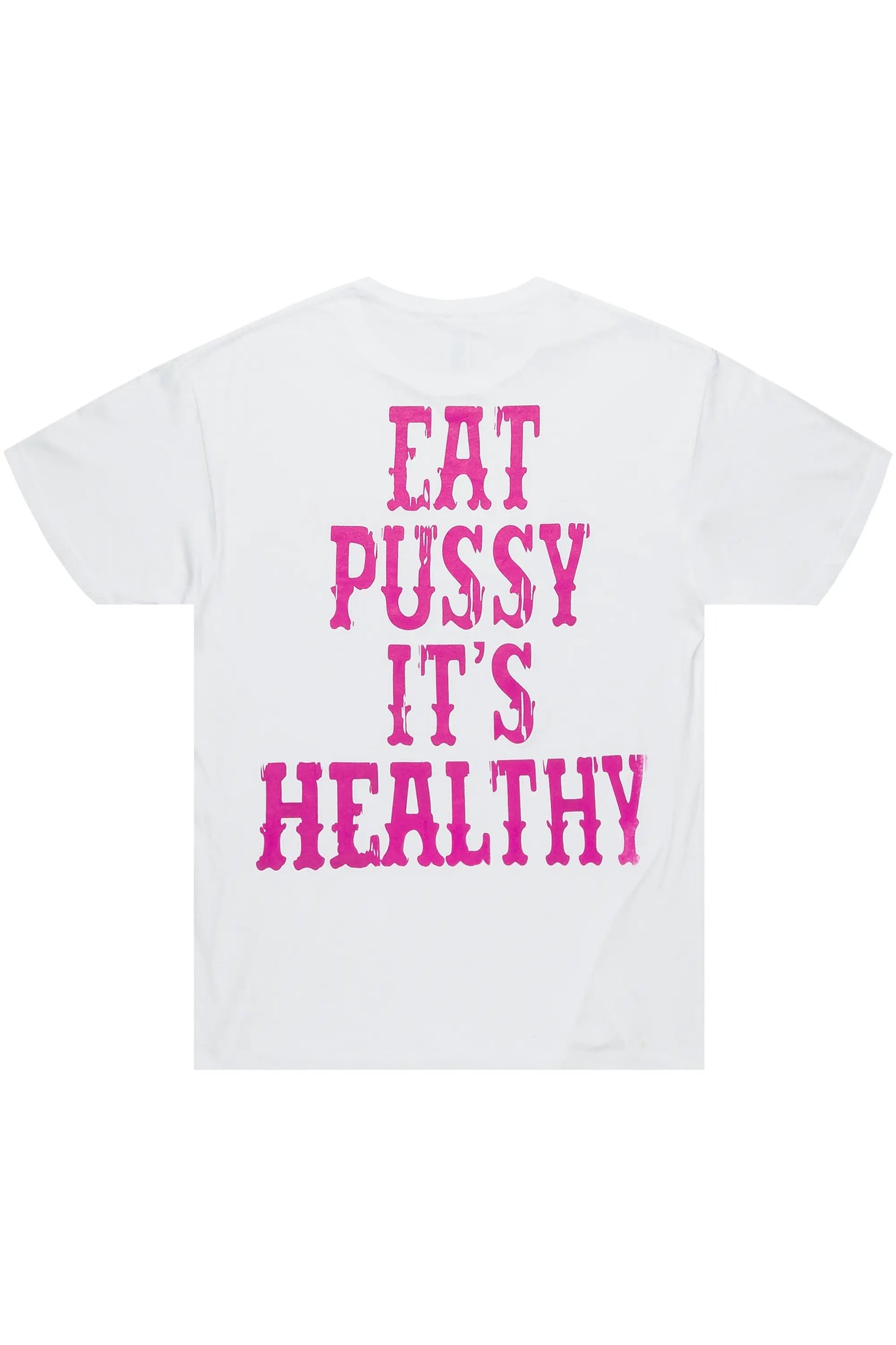 Posse White/Pink Graphic T-Shirt