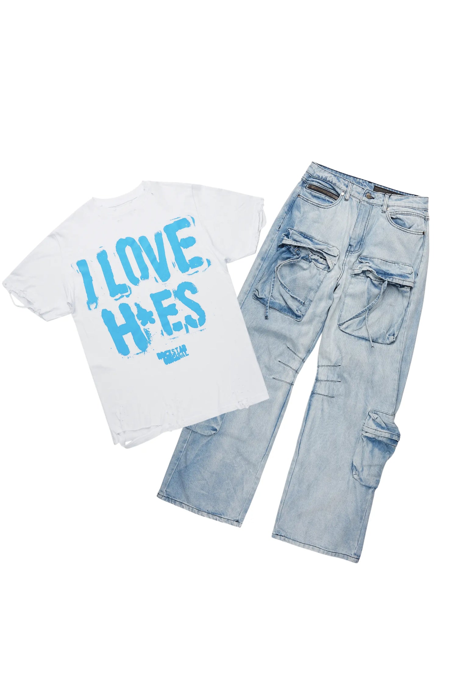 Banyan T-Shirt & Cazer Baggy Jean Bundle