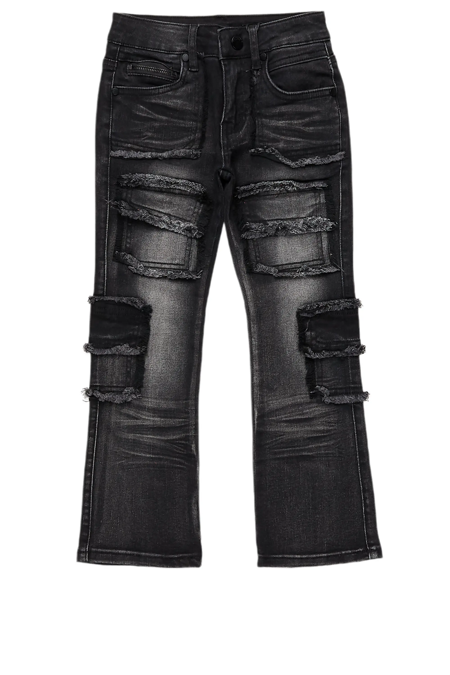 Boys Tyrell Dark Grey Skinny Fit Cargo Jean