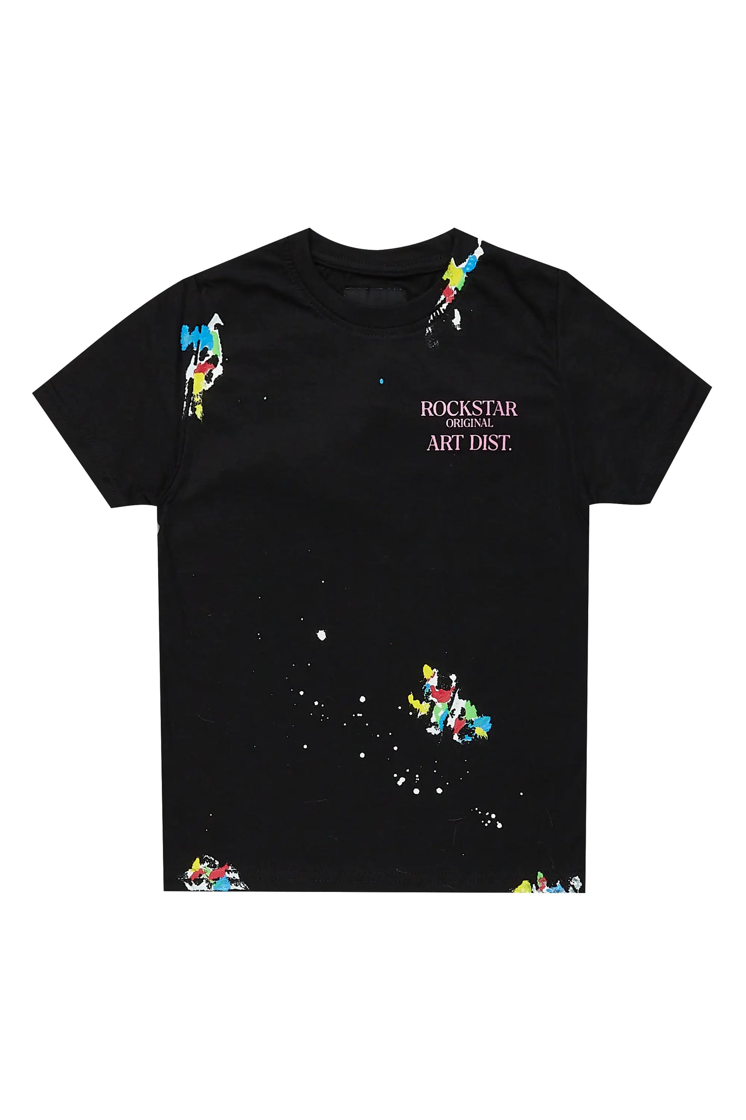 Girls Palmira Black/ Pink  Graphic T-Shirt