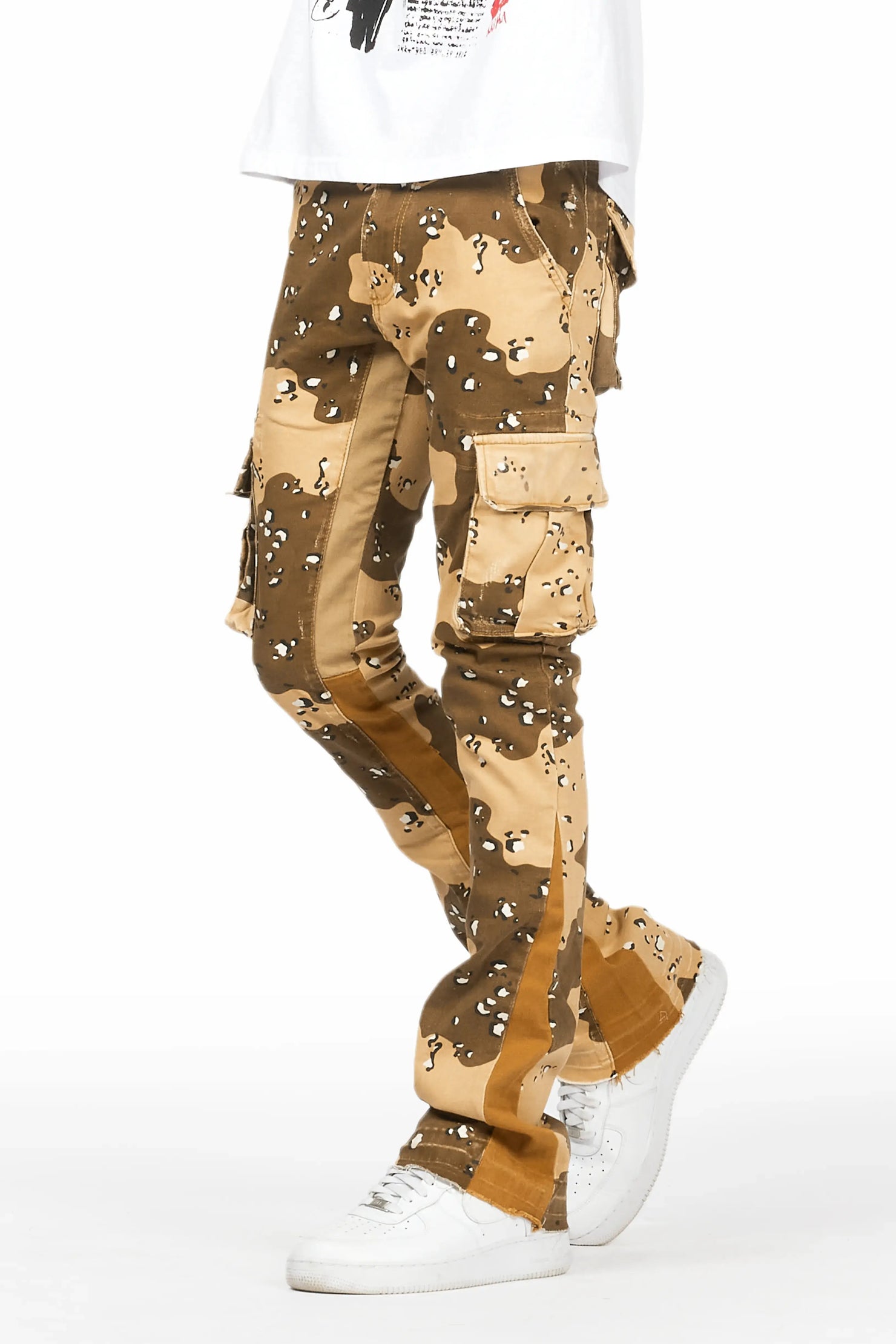 Kirrem Desert Camo Stacked Flare Jean