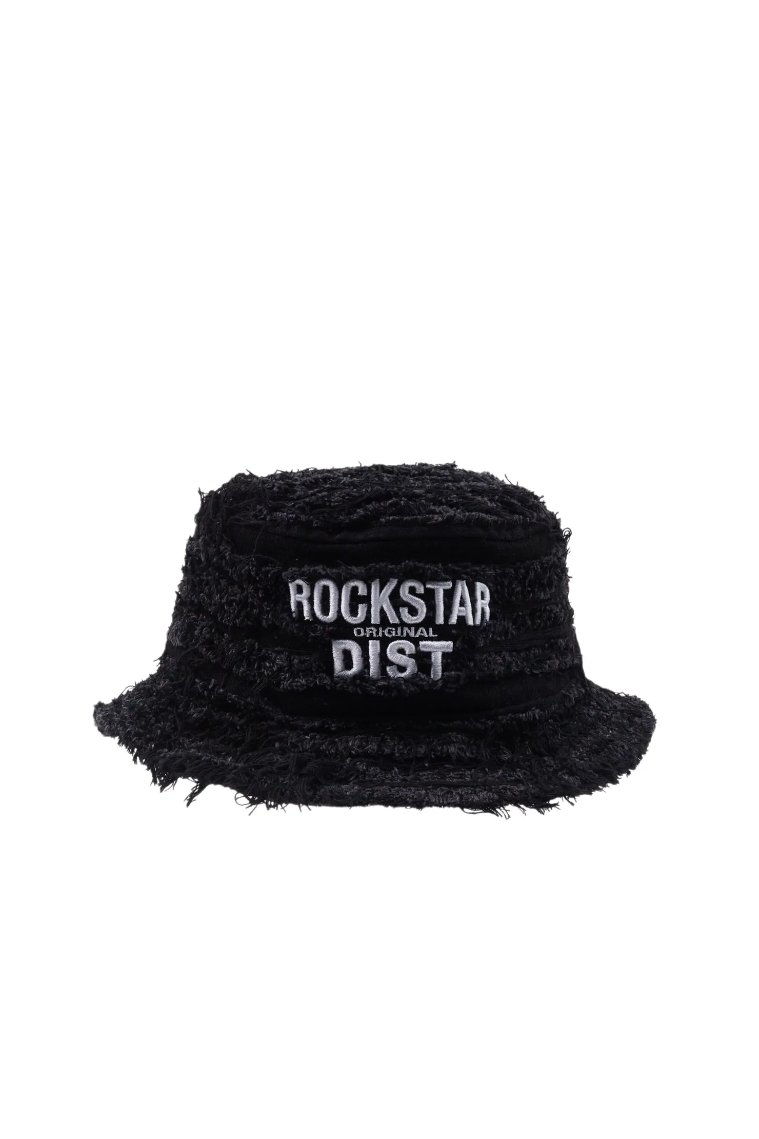 Boys Abi Black Distressed Bucket Hat