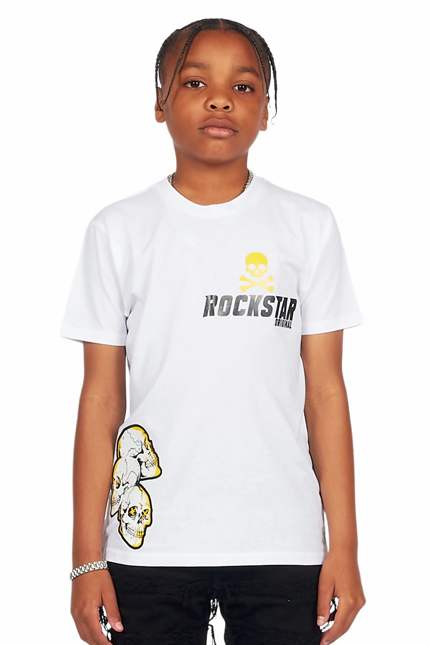 Boys Townes White Graphic T-Shirt