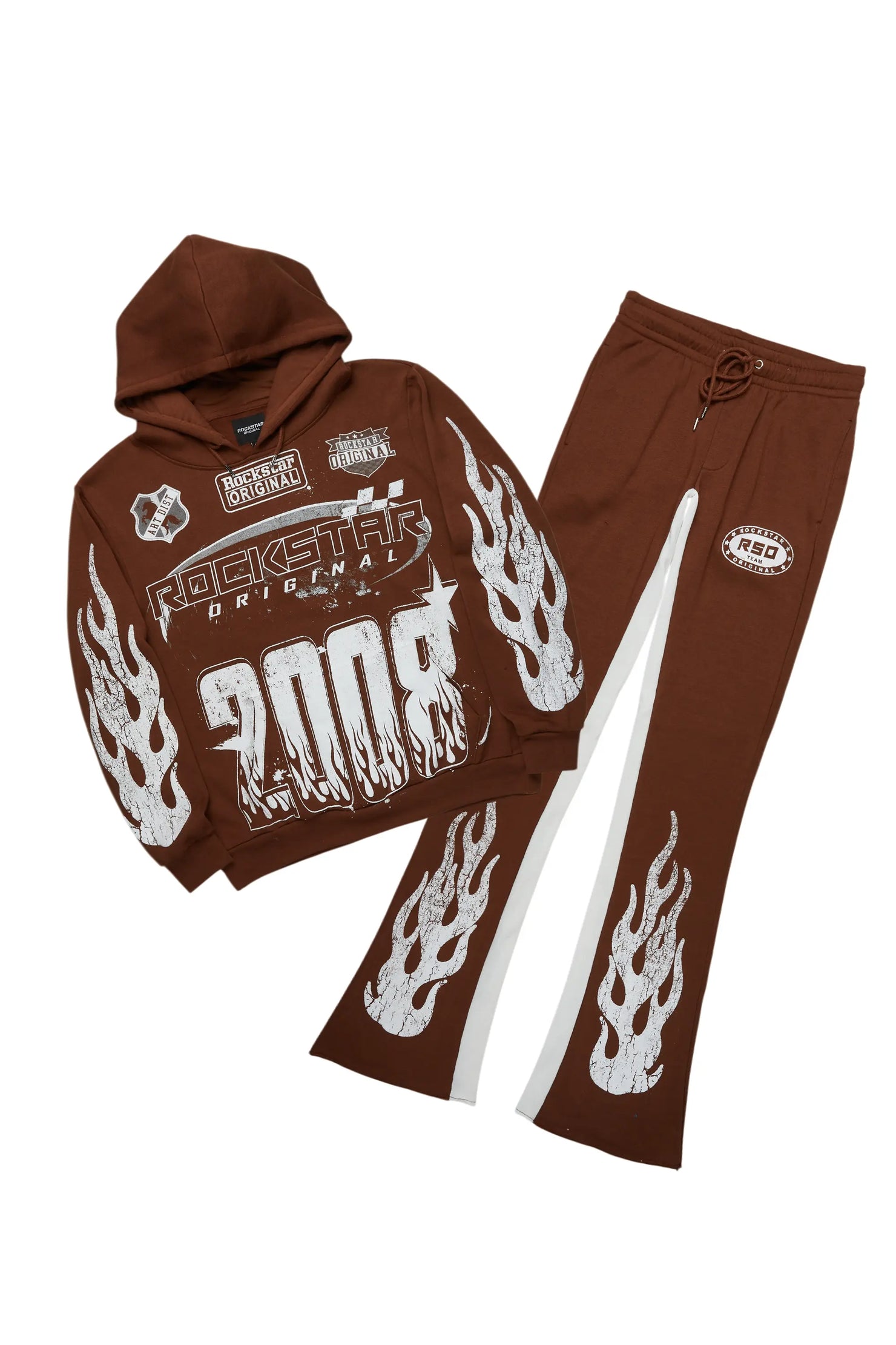 Amos Brown Hoodie/Baggy Track Pant Set