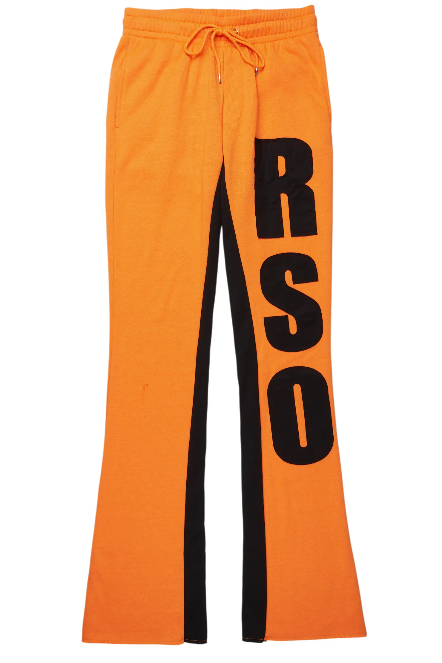 Uko Orange Stacked Baggy Track Pant