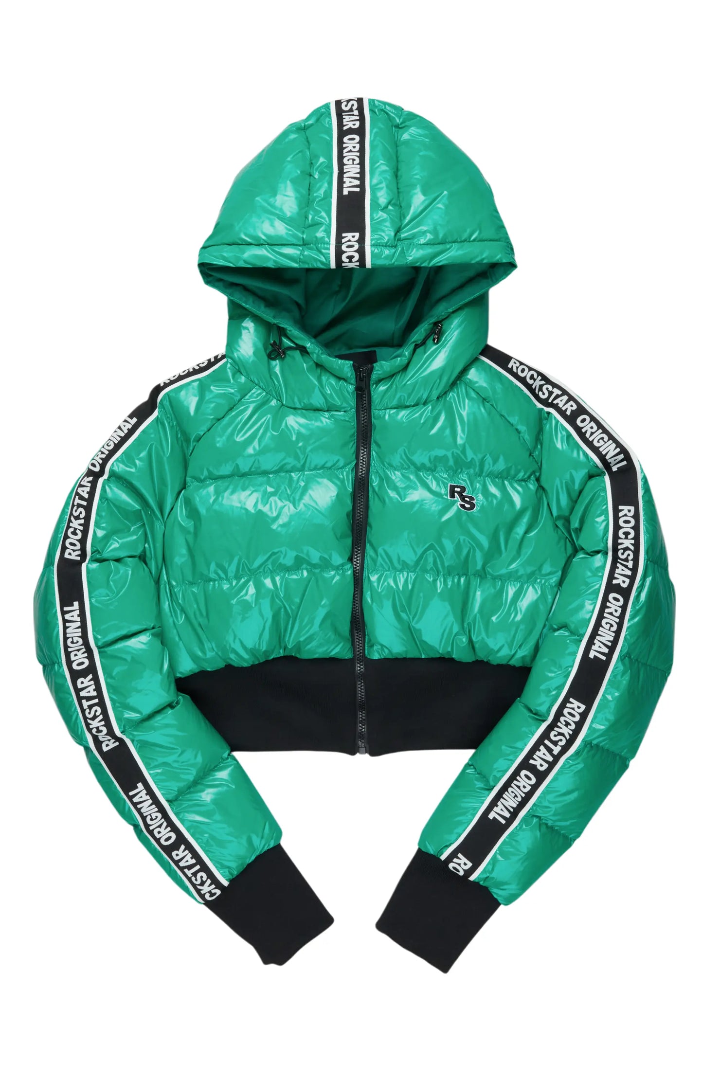 Jackey Green 2.0 Crop Puffer Jacket