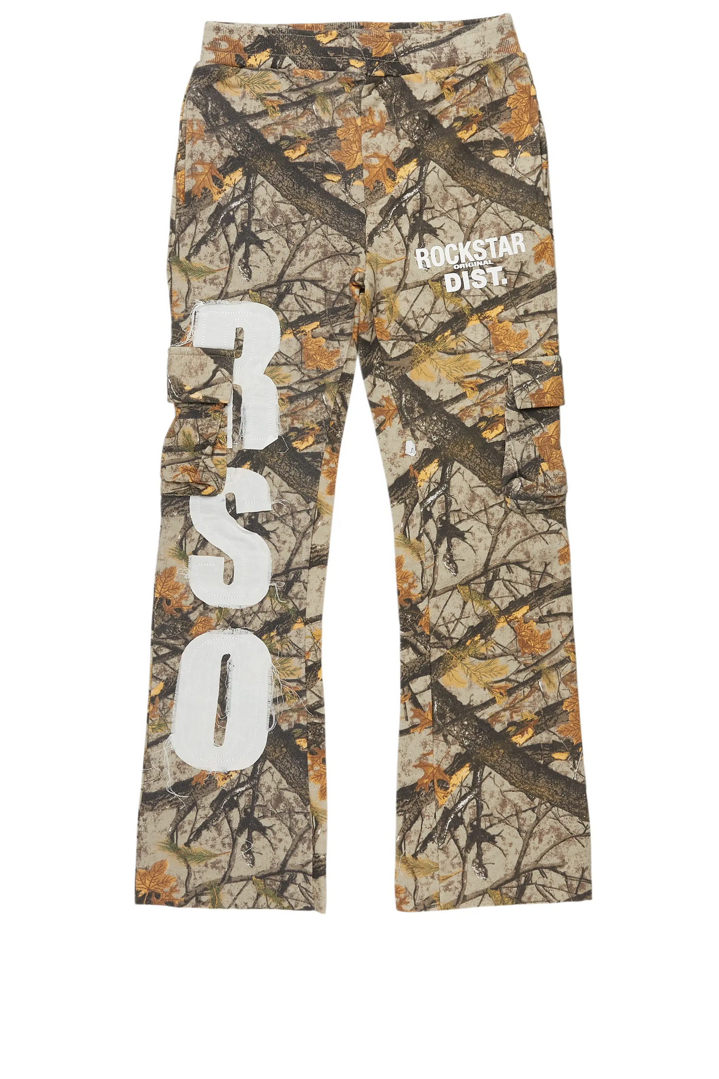 Boys Admir Tree Camo Stacked Flare Pant