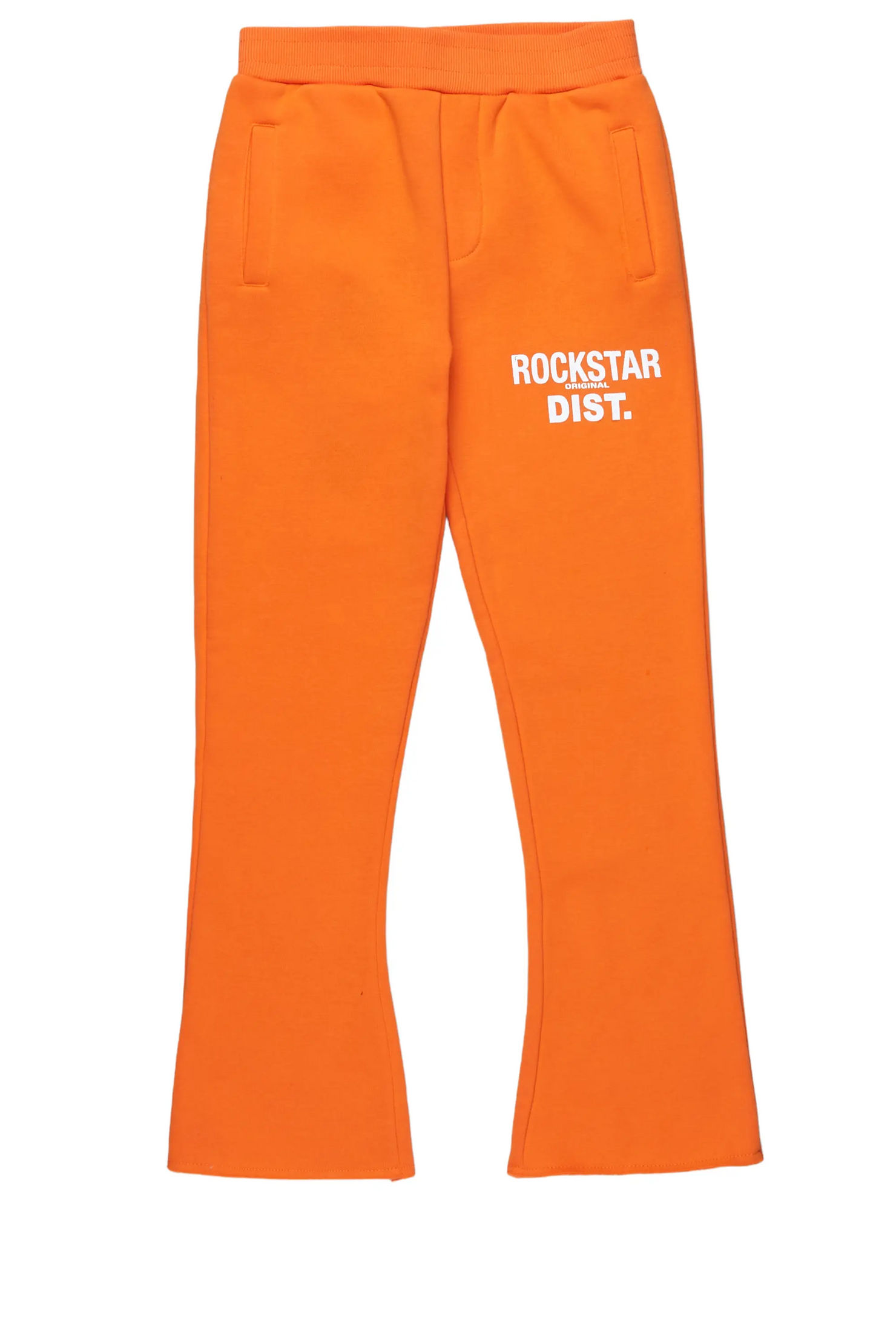 Boys Alpine Orange/White Stacked Trackpant