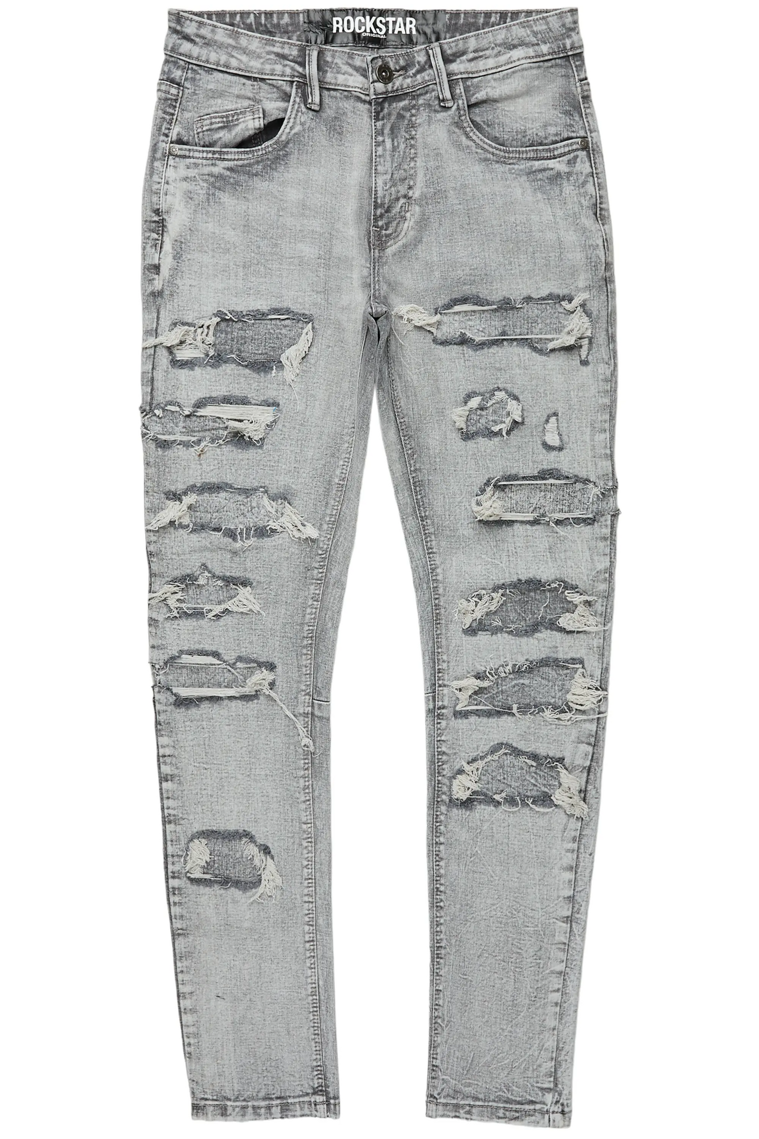 Dalit Grey Under Patch Skinny Fit Jean