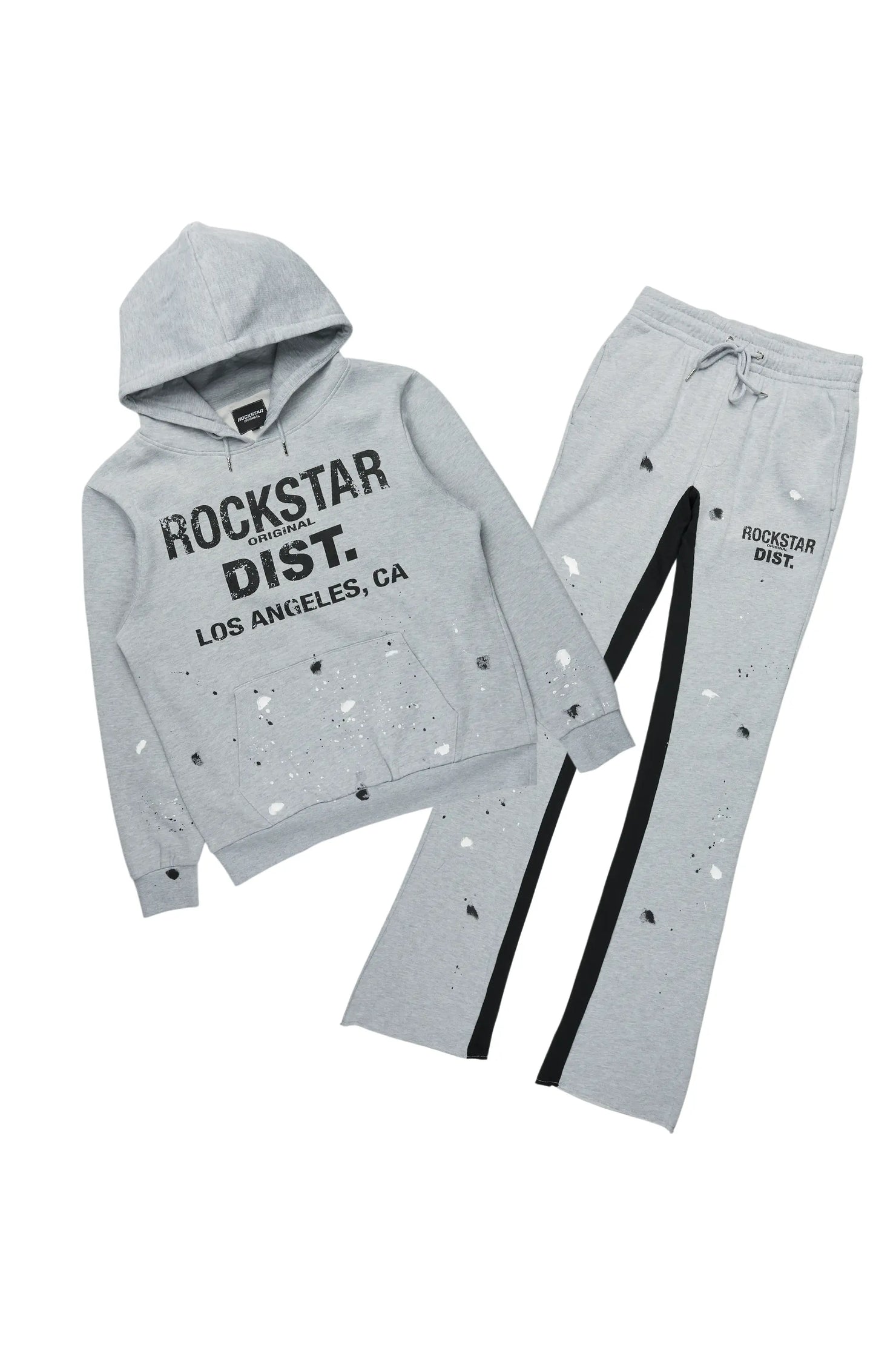 Scottie Heather Grey Hoodie/Baggy Track Pant Set