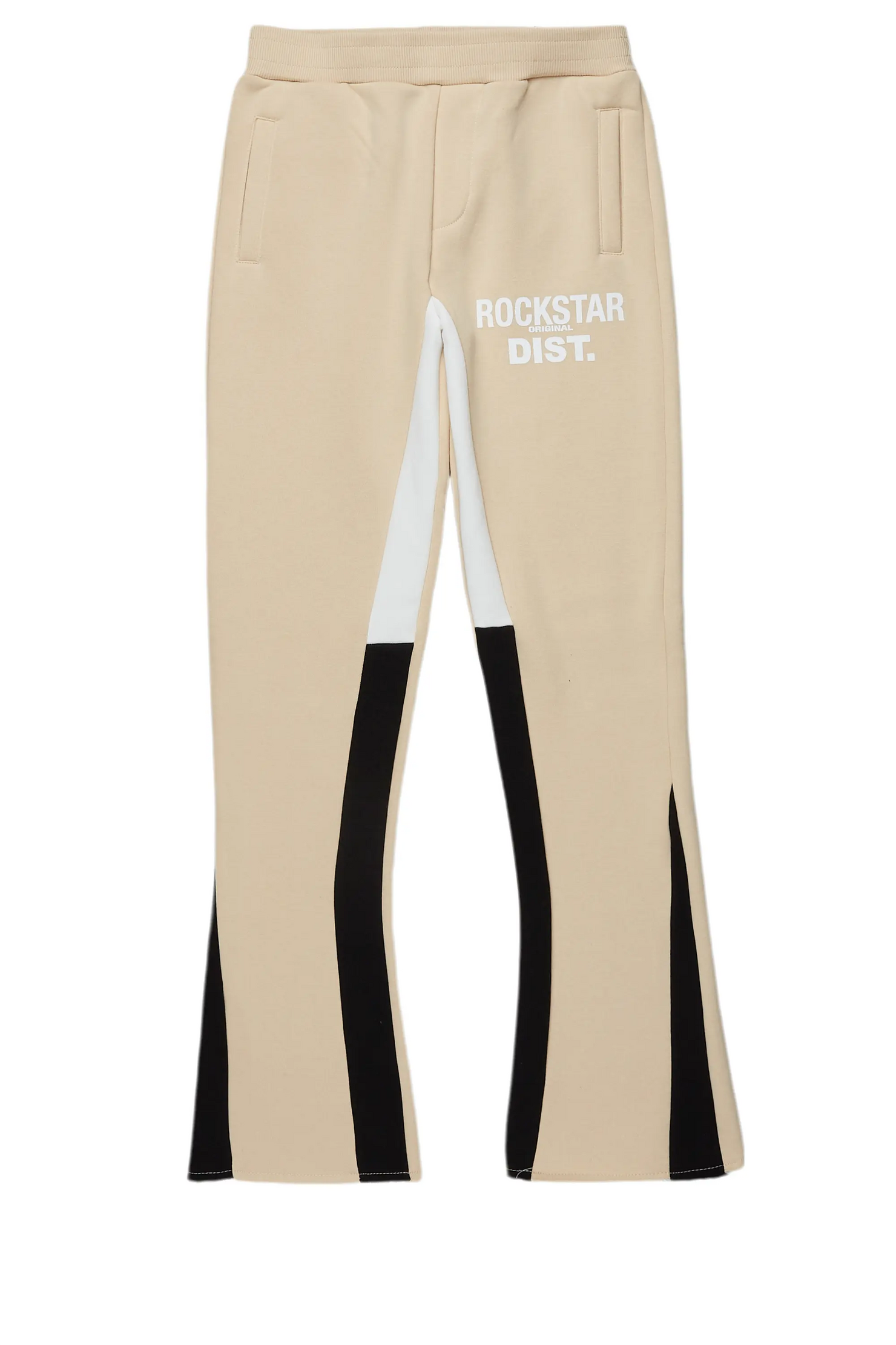 Boys Alpine Beige Stacked Trackpant