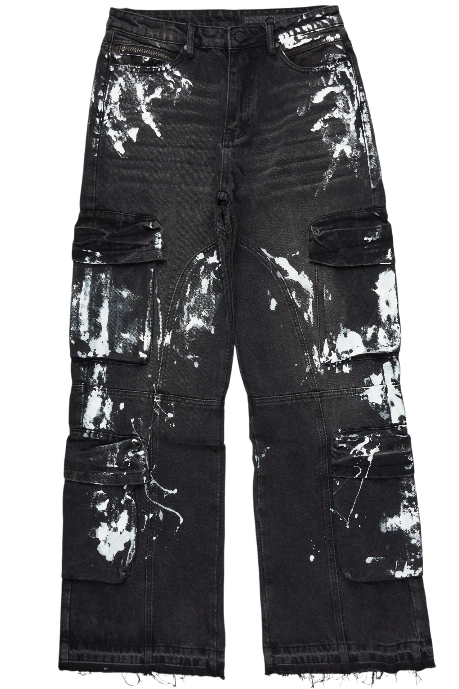 Alary Painter Black Baggy Fit Cargo Jean