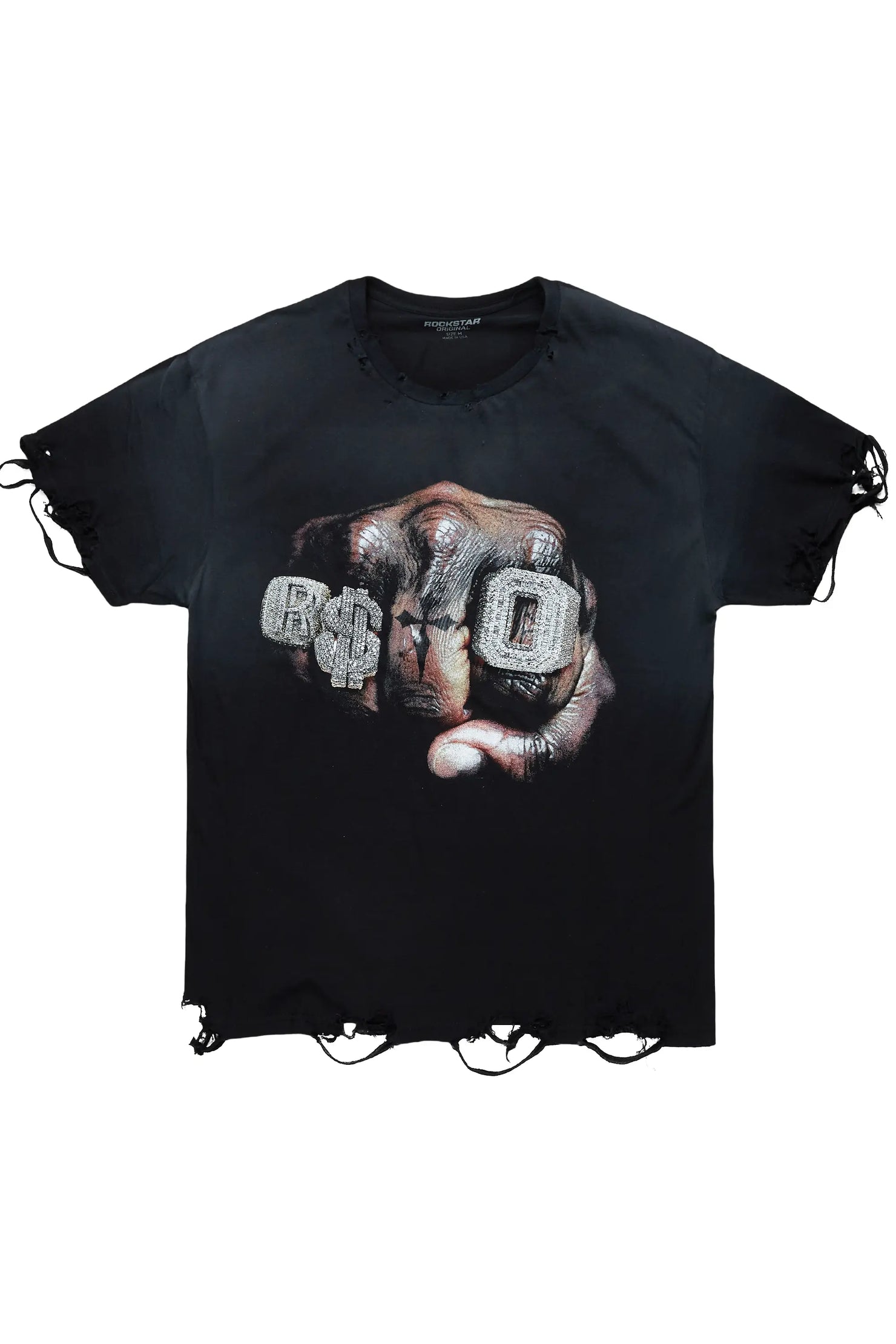 Janus Black Oversized Graphic T-Shirt