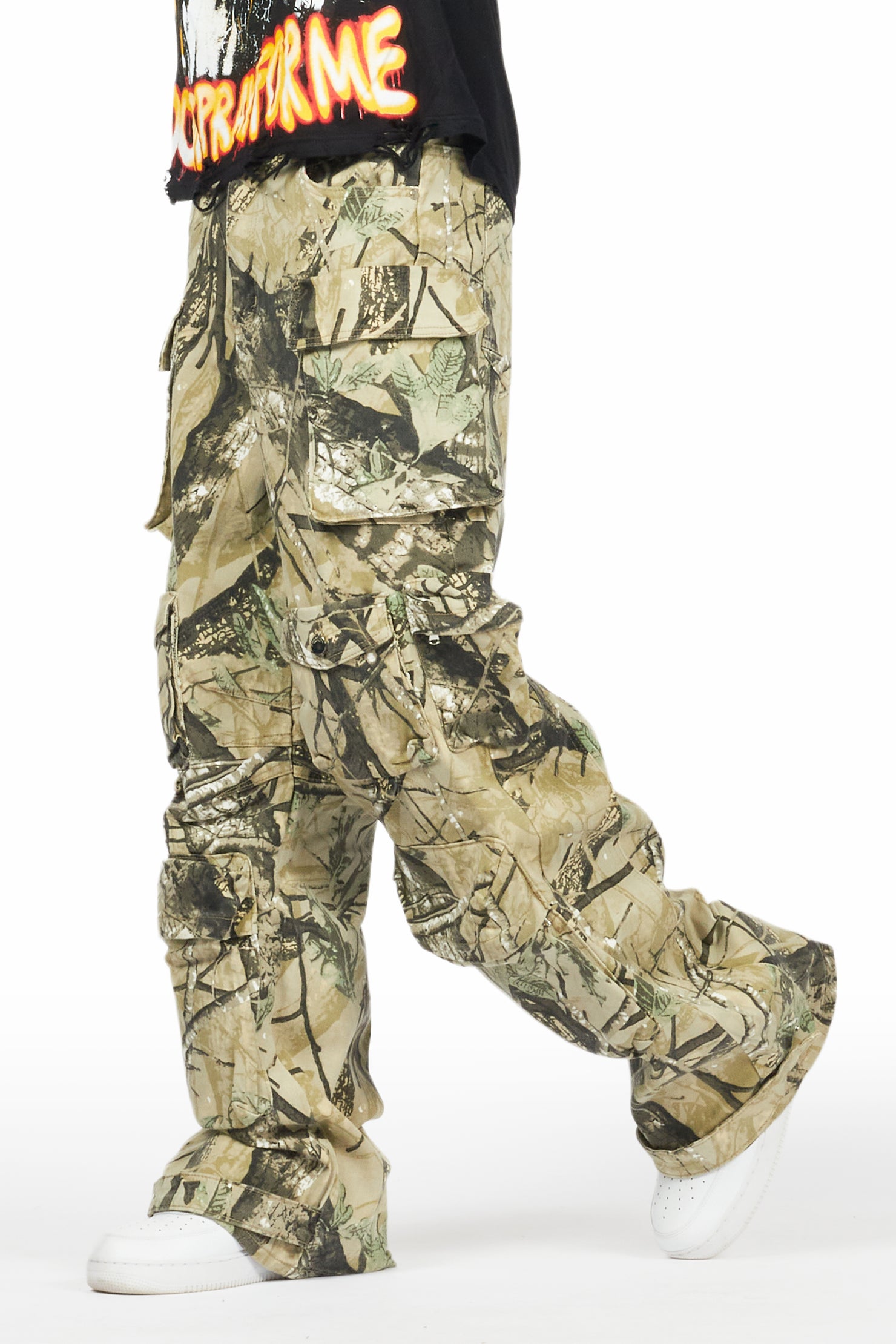 Mahesh Tree Camo Baggy Cargo Jean