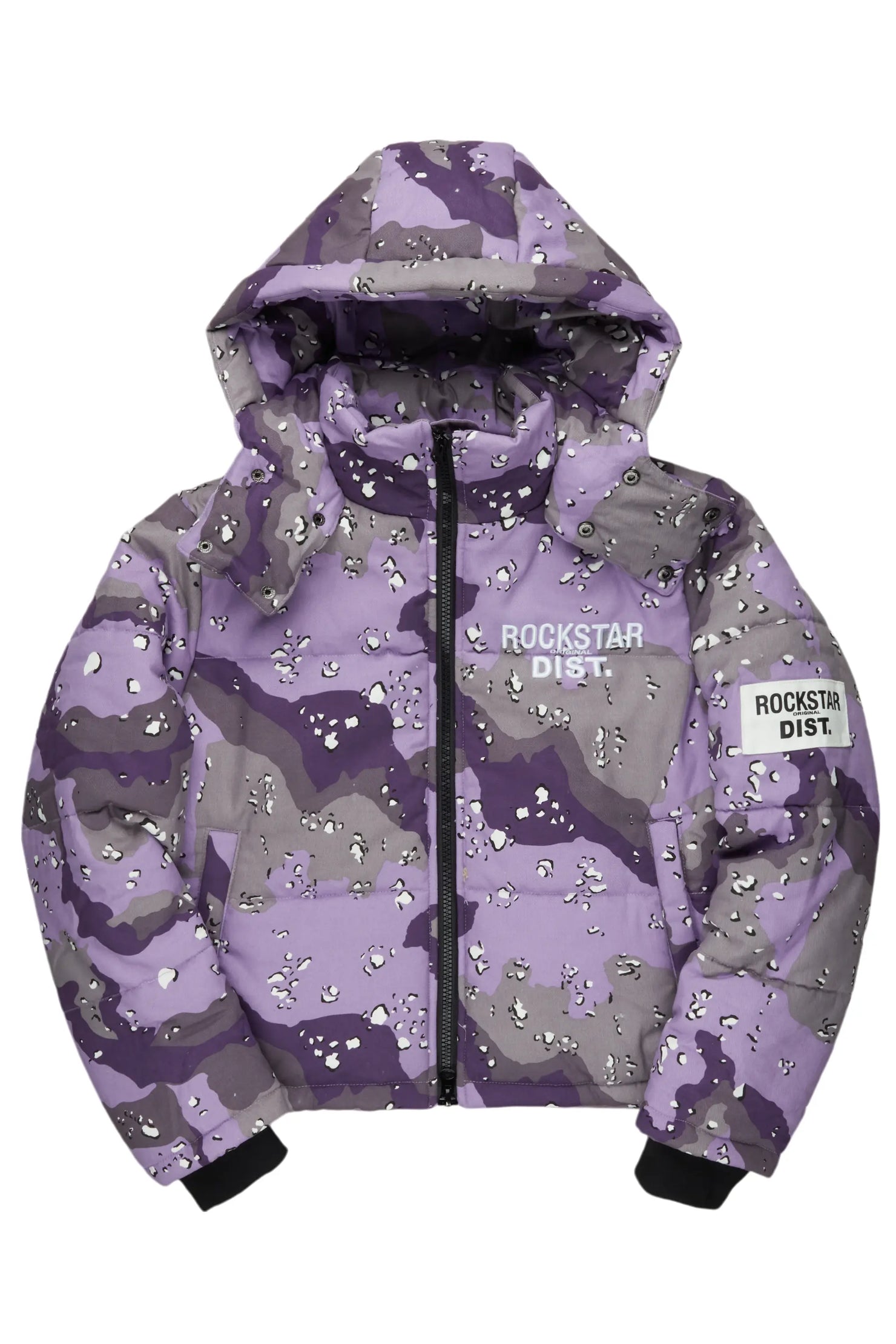 Porchea Purple Camo Puffer Jacket