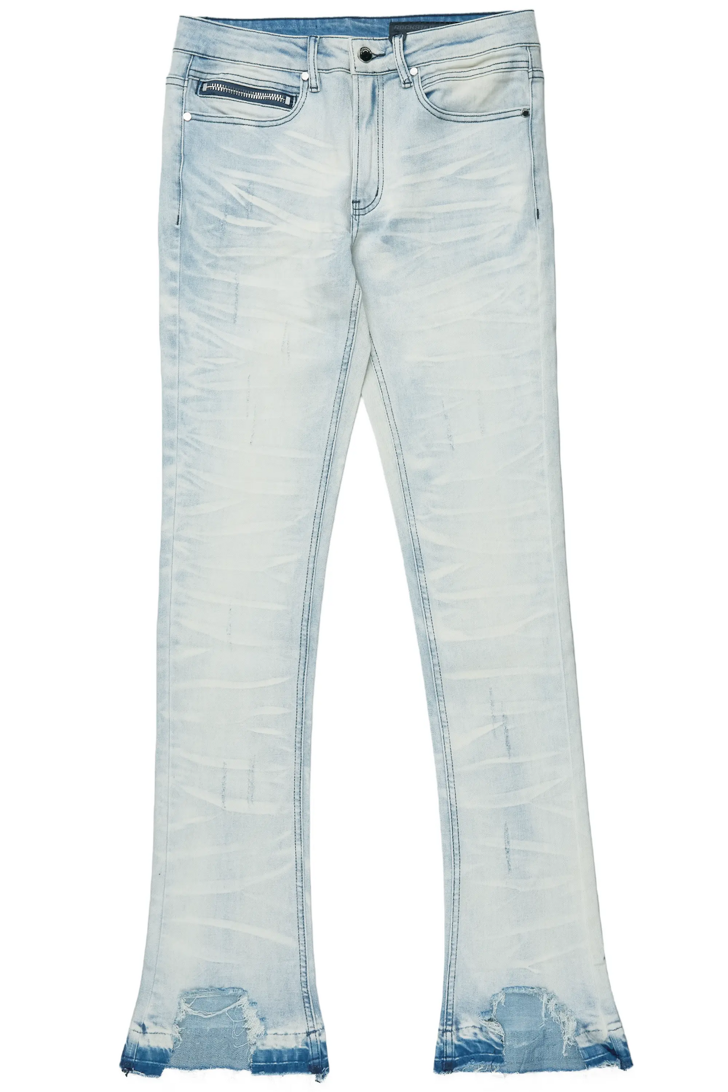 Lakyn Light Wash Stacked Flare Jean