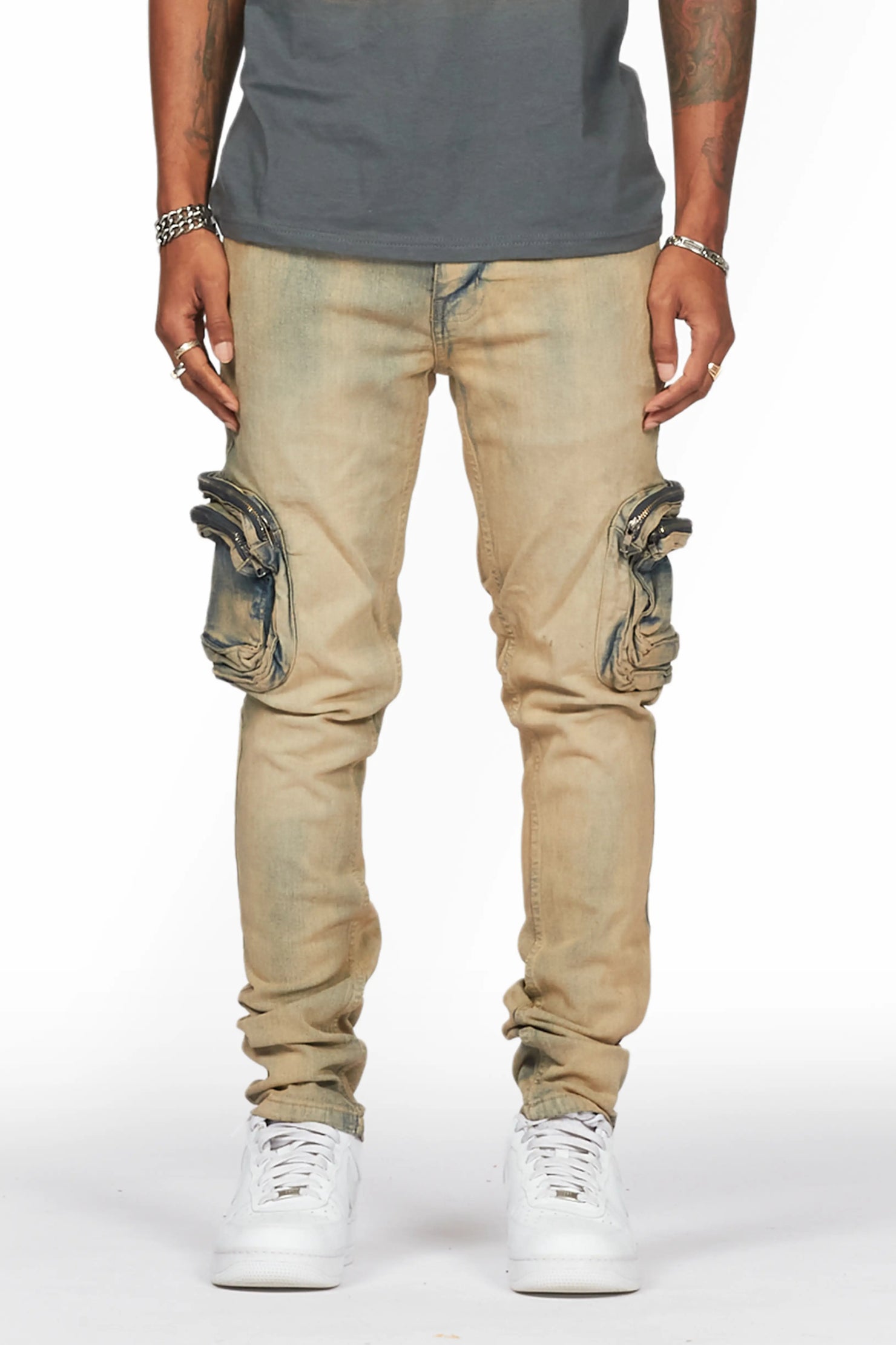 Falan Tint Skinny Fit Cargo Jean