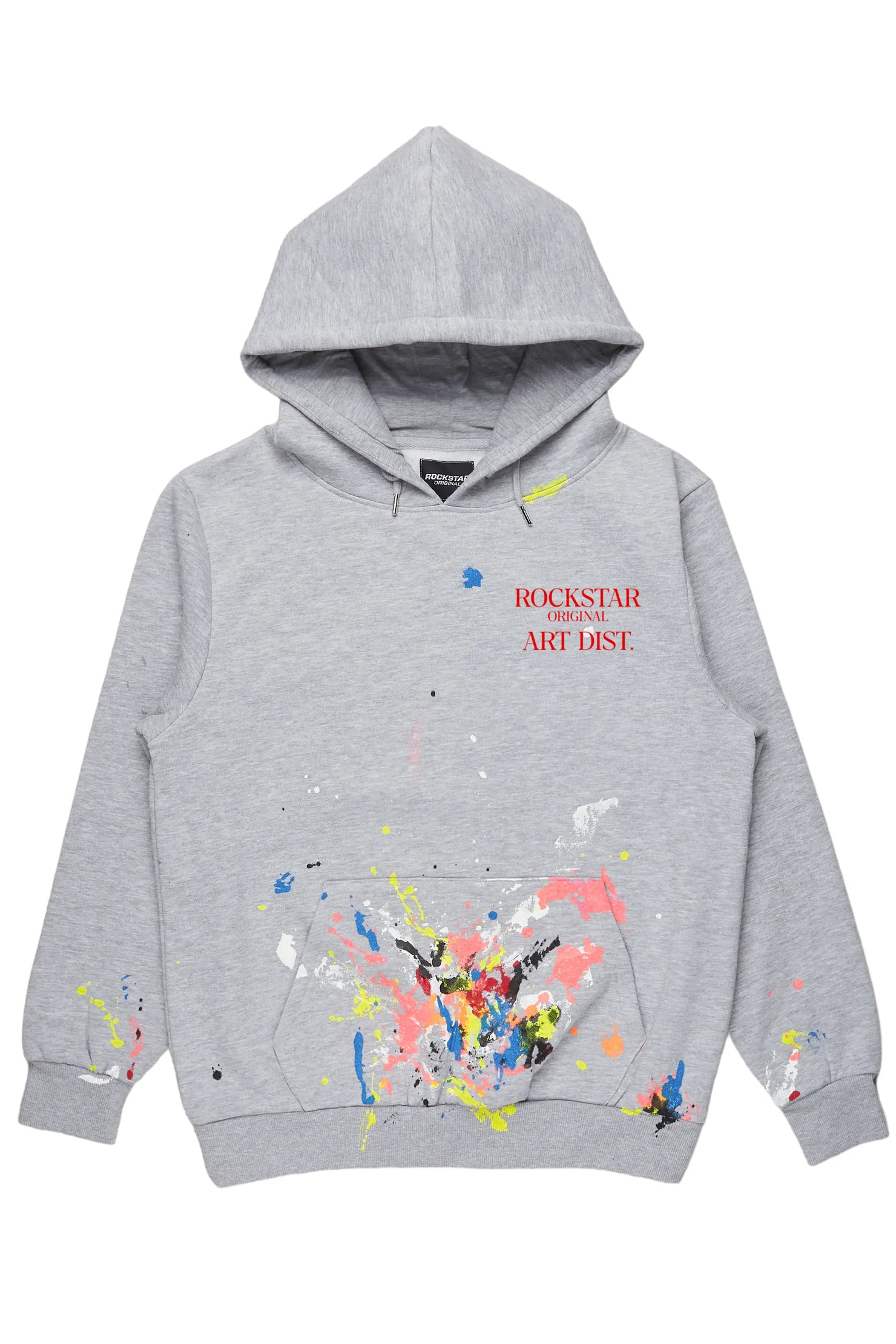 Bash Heather Grey Graphic Hoodie