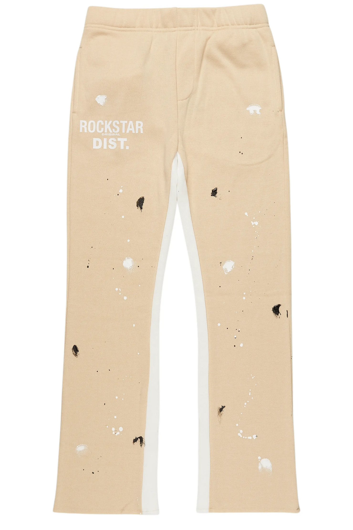 Boys Jaco Beige Baggy Fit Trackpant