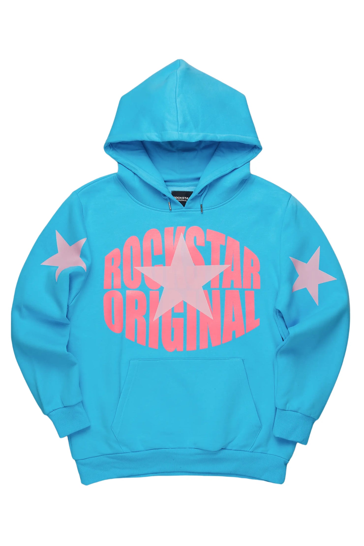 Hachi Blue/Pink Graphic Hoodie