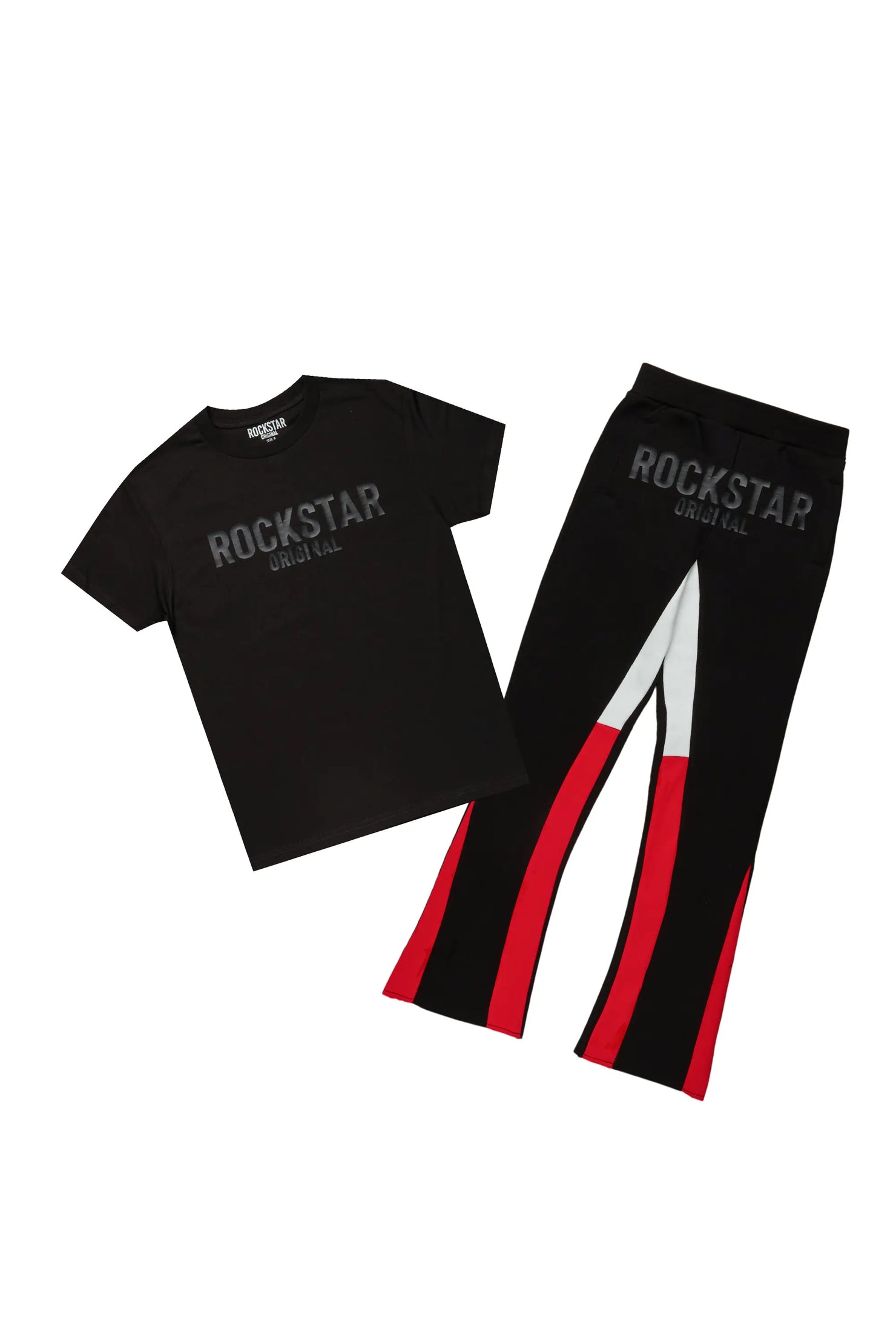 Boys Sana Black T-Shirt Stacked Set