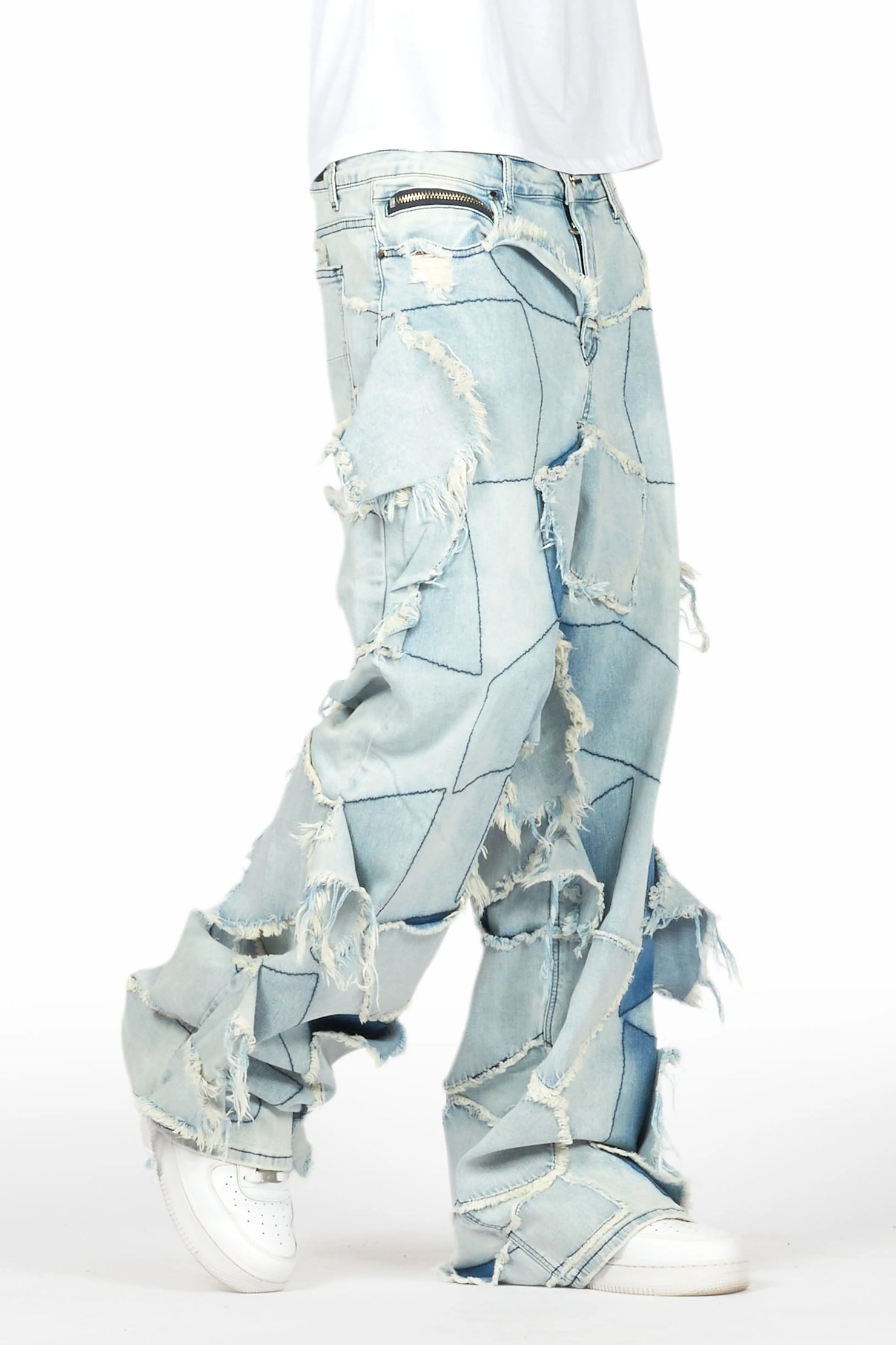 Jacomus Blue Baggy Fit Jean