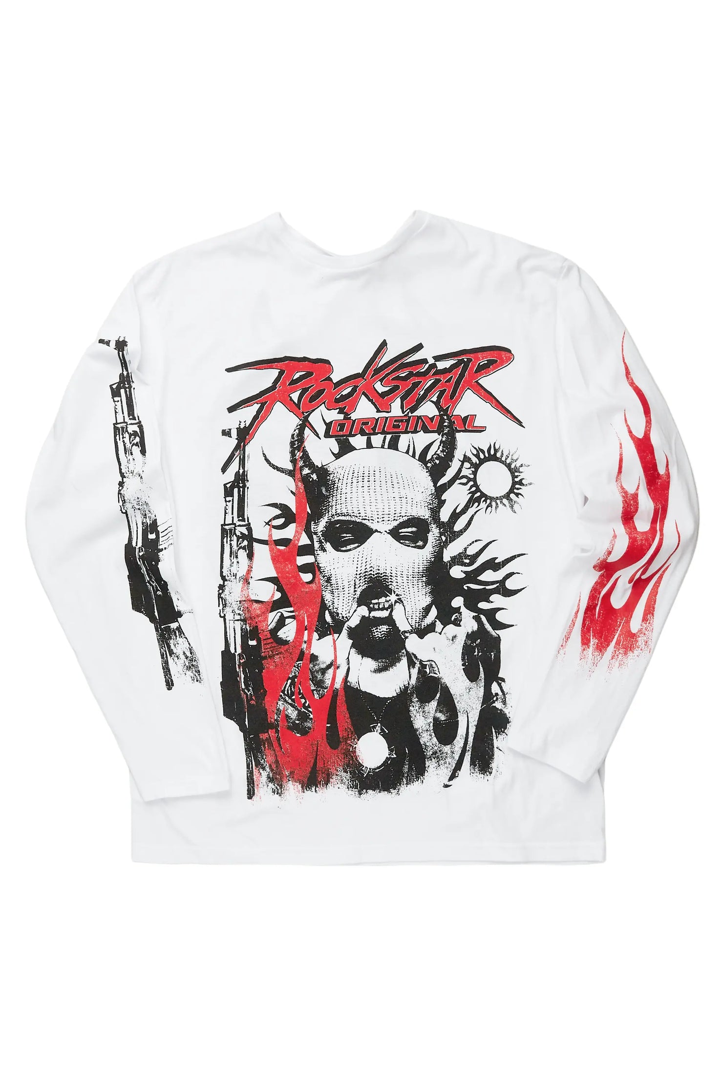 Mercy White Long Sleeve Graphic T-Shirt