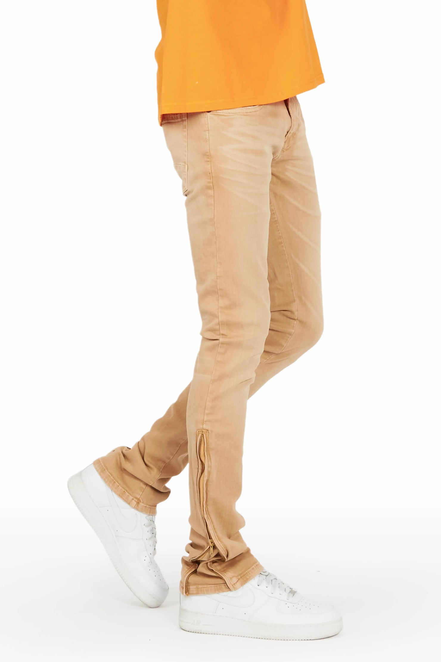 Koa Desert Sand Stacked Flare Jean