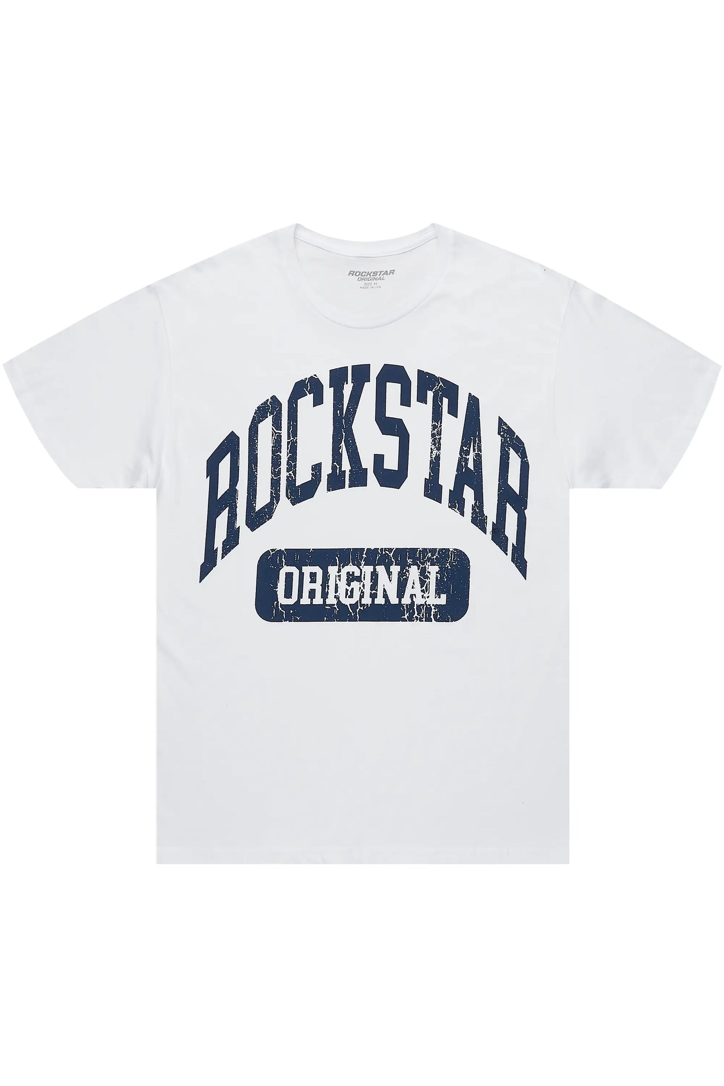 Members White/Navy Graphic T-Shirt