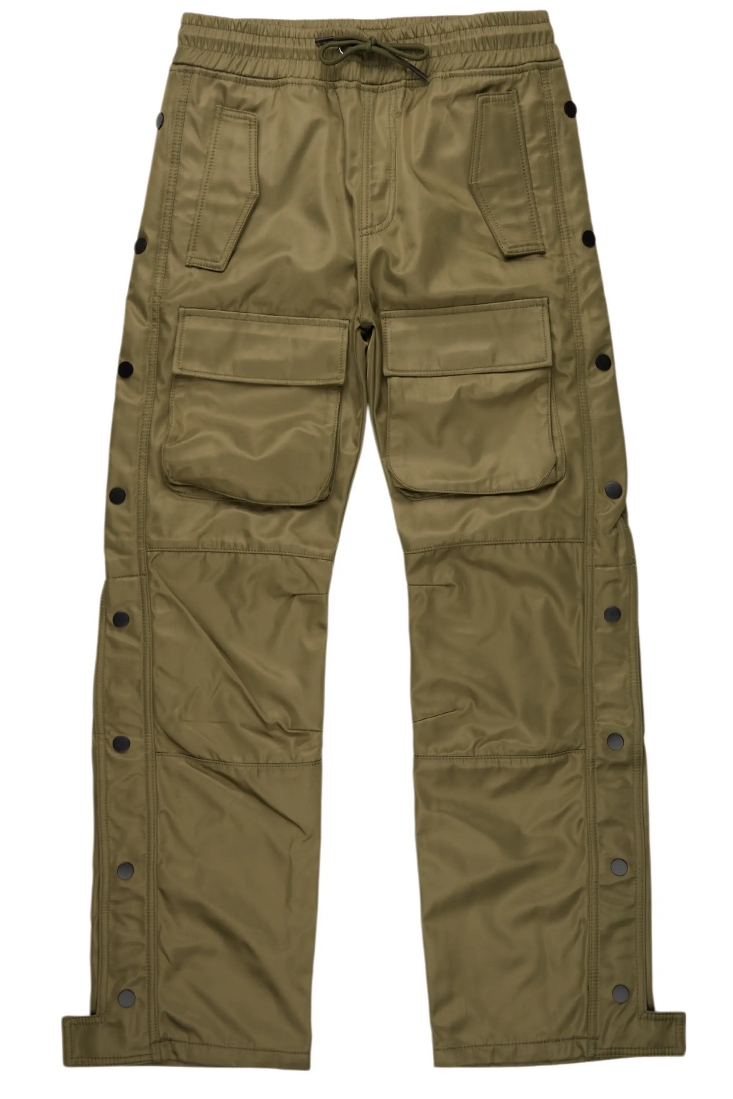 Yuri Olive Nylon Pants