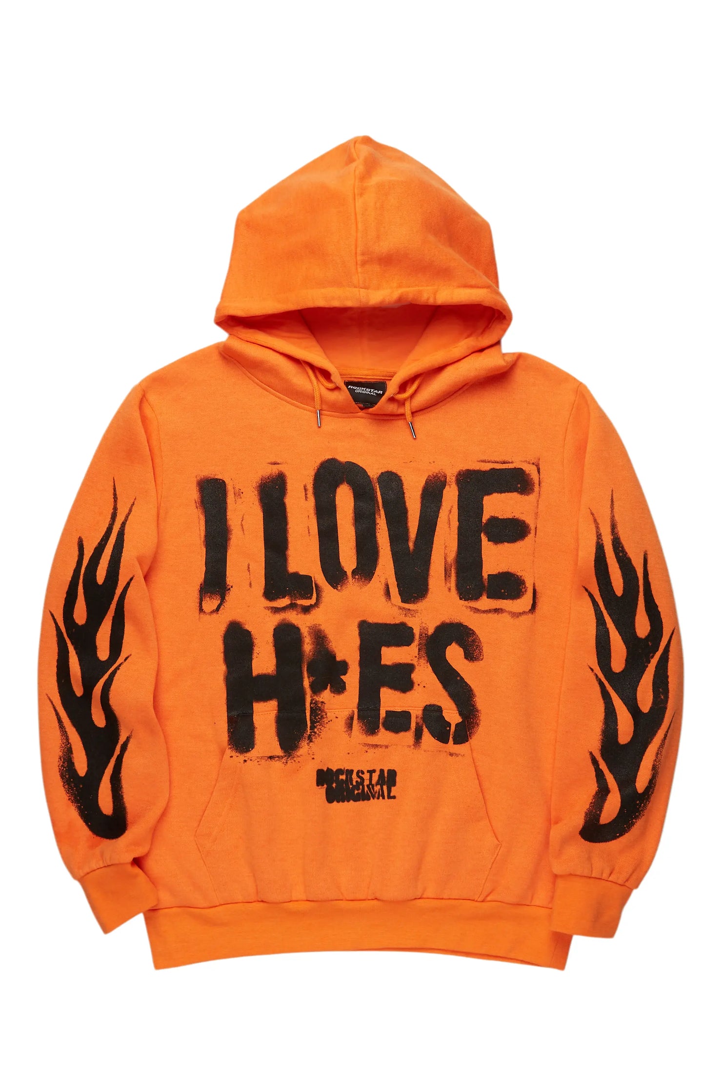 Tanasya Orange Oversized Hoodie