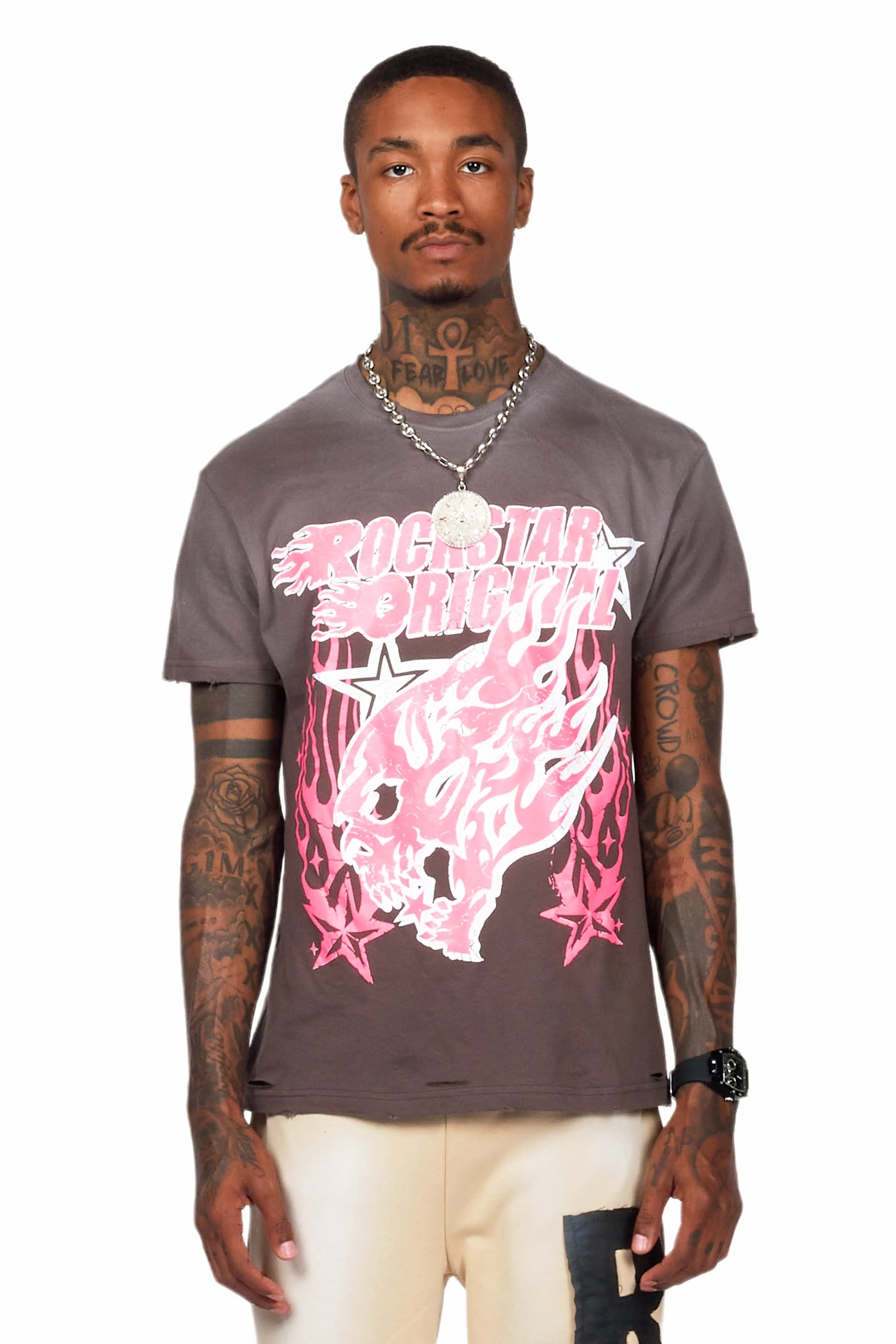 Smitty Charcoal Graphic T-Shirt