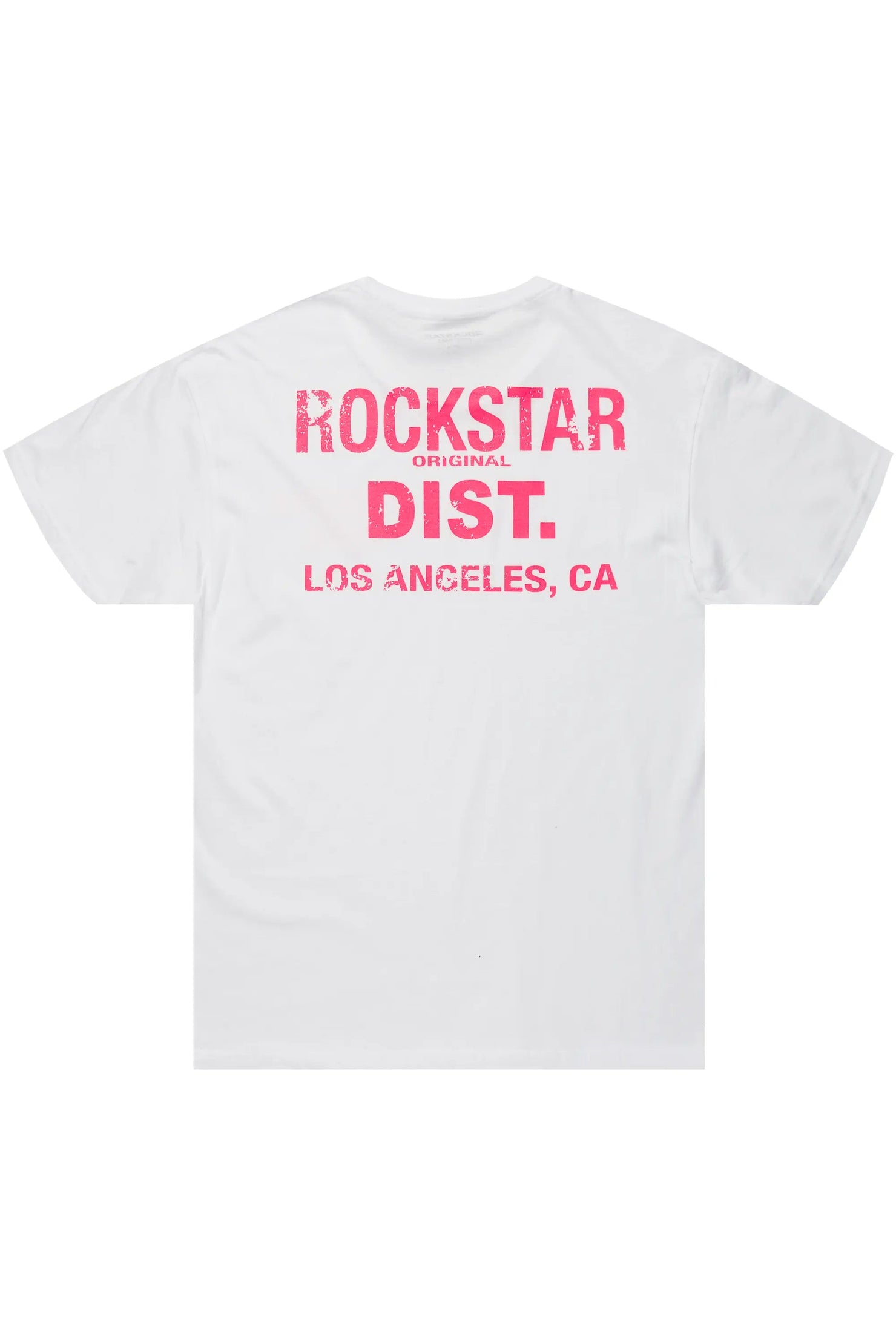 Dalasia White/Pink Oversized Tee