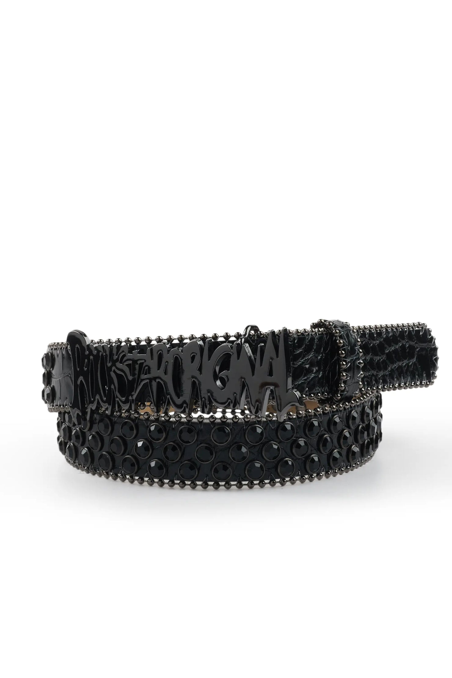 Sammy Black Rhinestone Belt