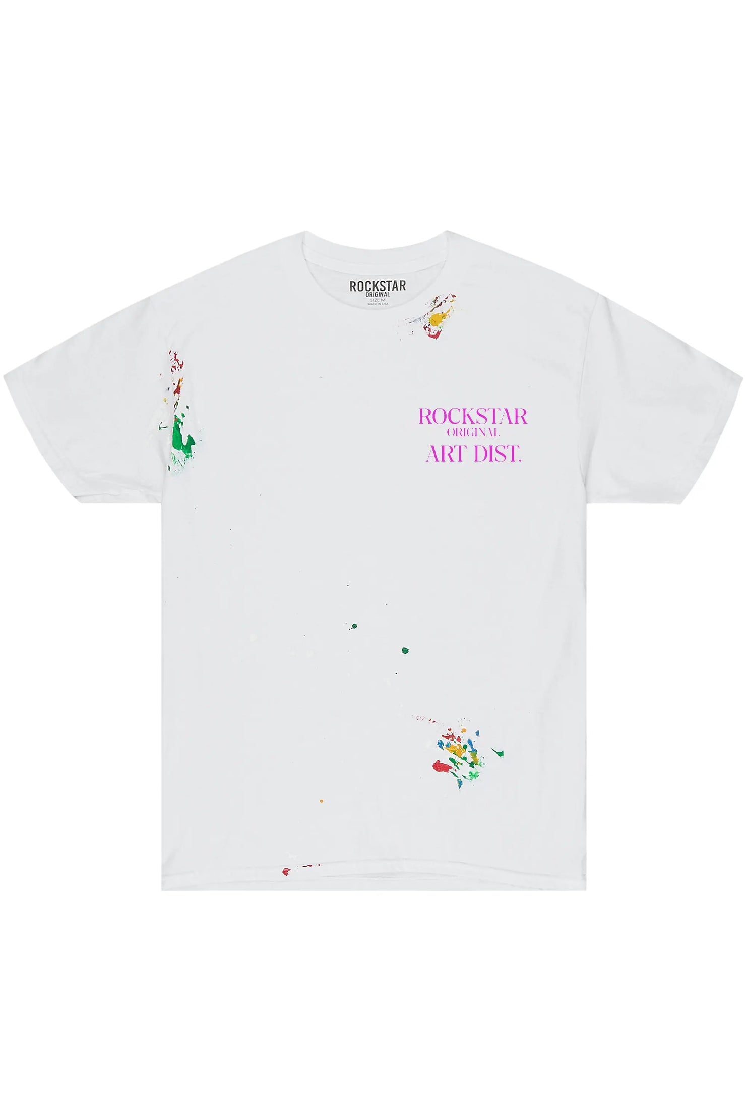 Palmer White/Pink  Graphic T-Shirt