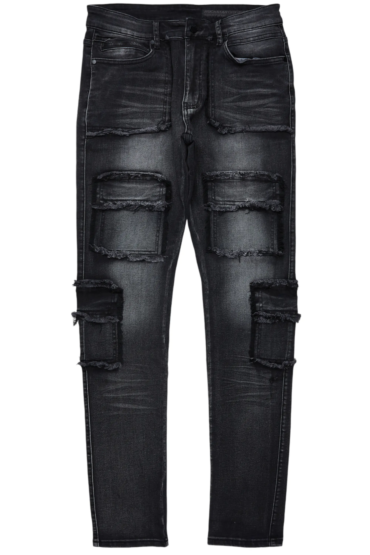 Tyrell Dark Grey Skinny Fit Cargo Jean