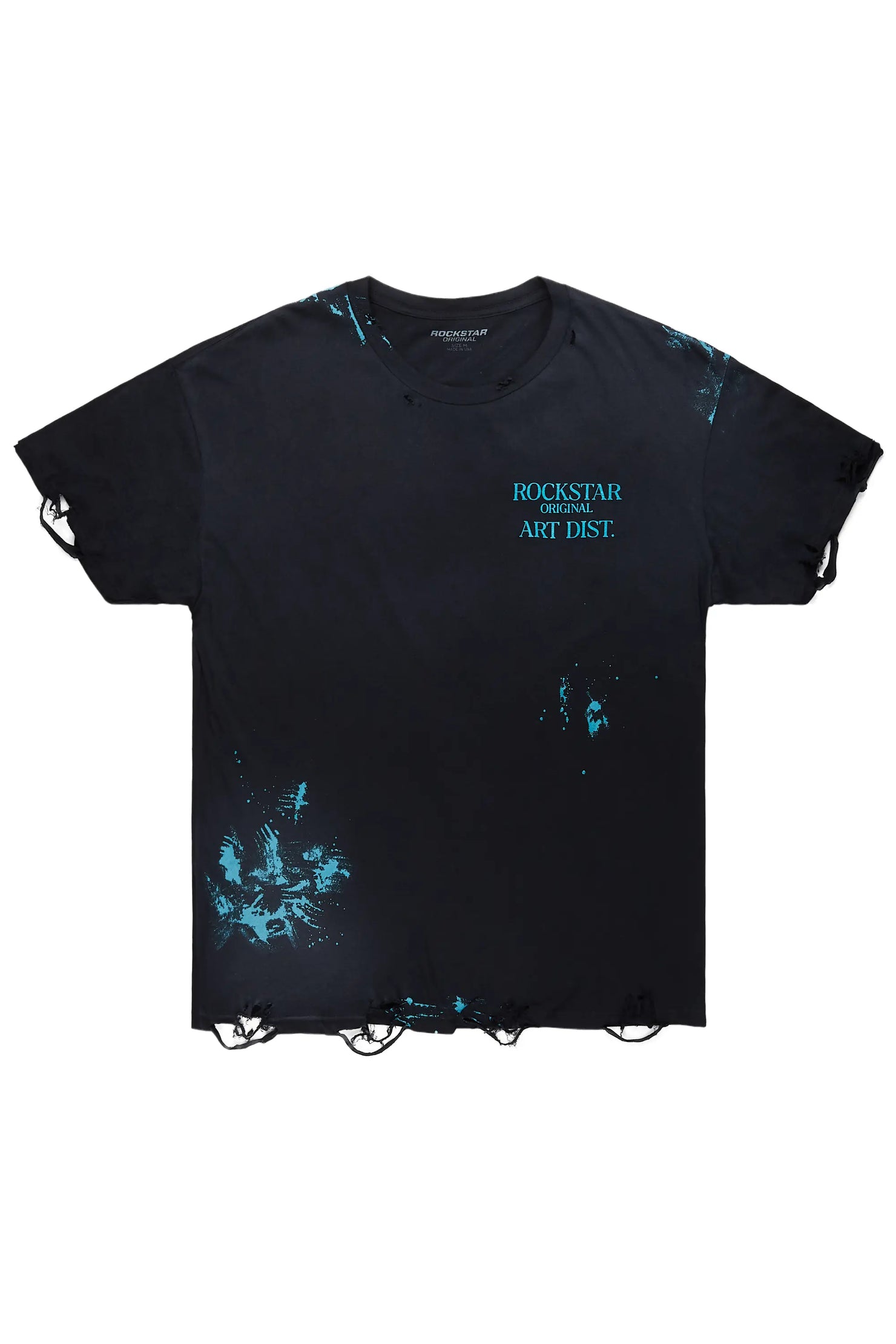 Farrell Black/Mint Graphic Oversized T-Shirt