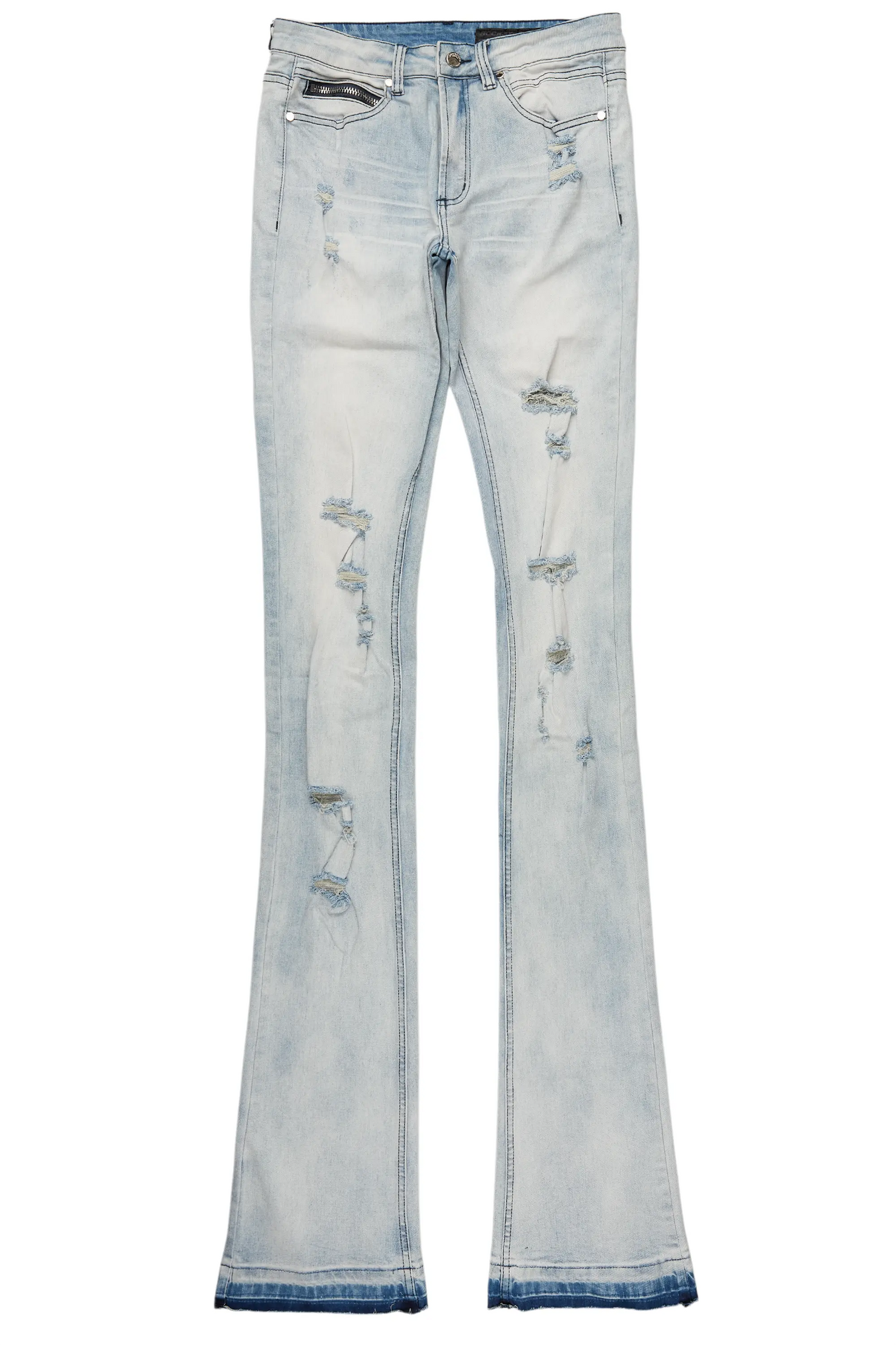 Stellan Blue Super Stacked Flare Jean