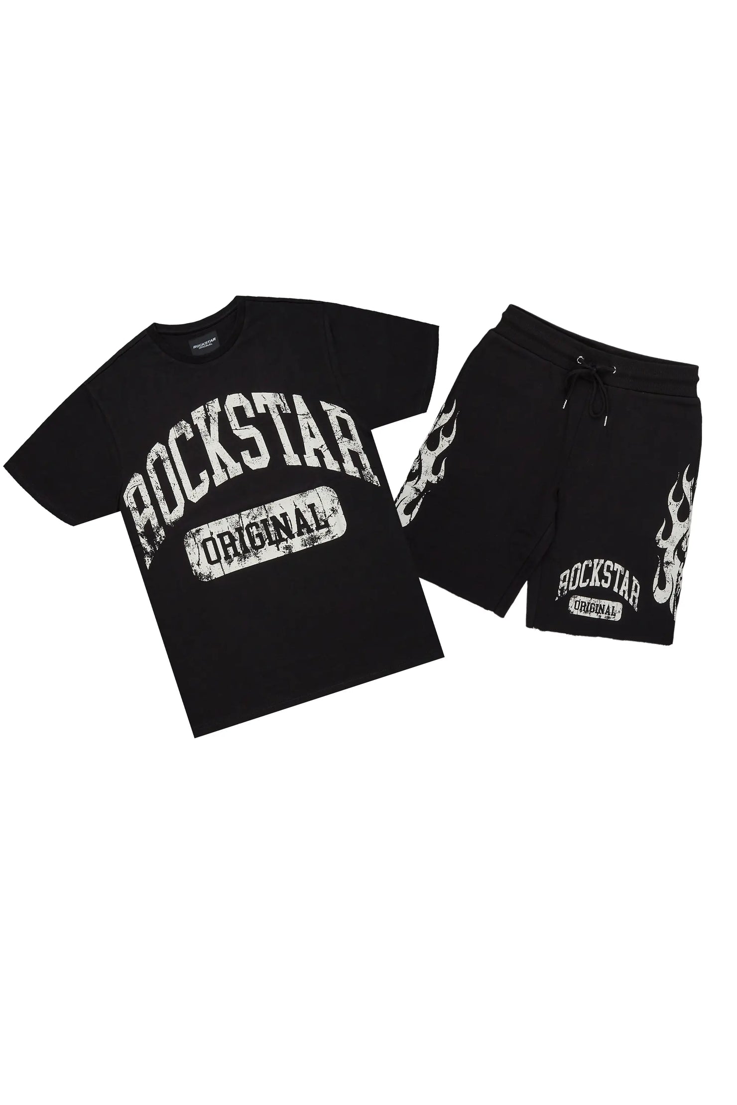 Members Black T-Shirt/Short Set