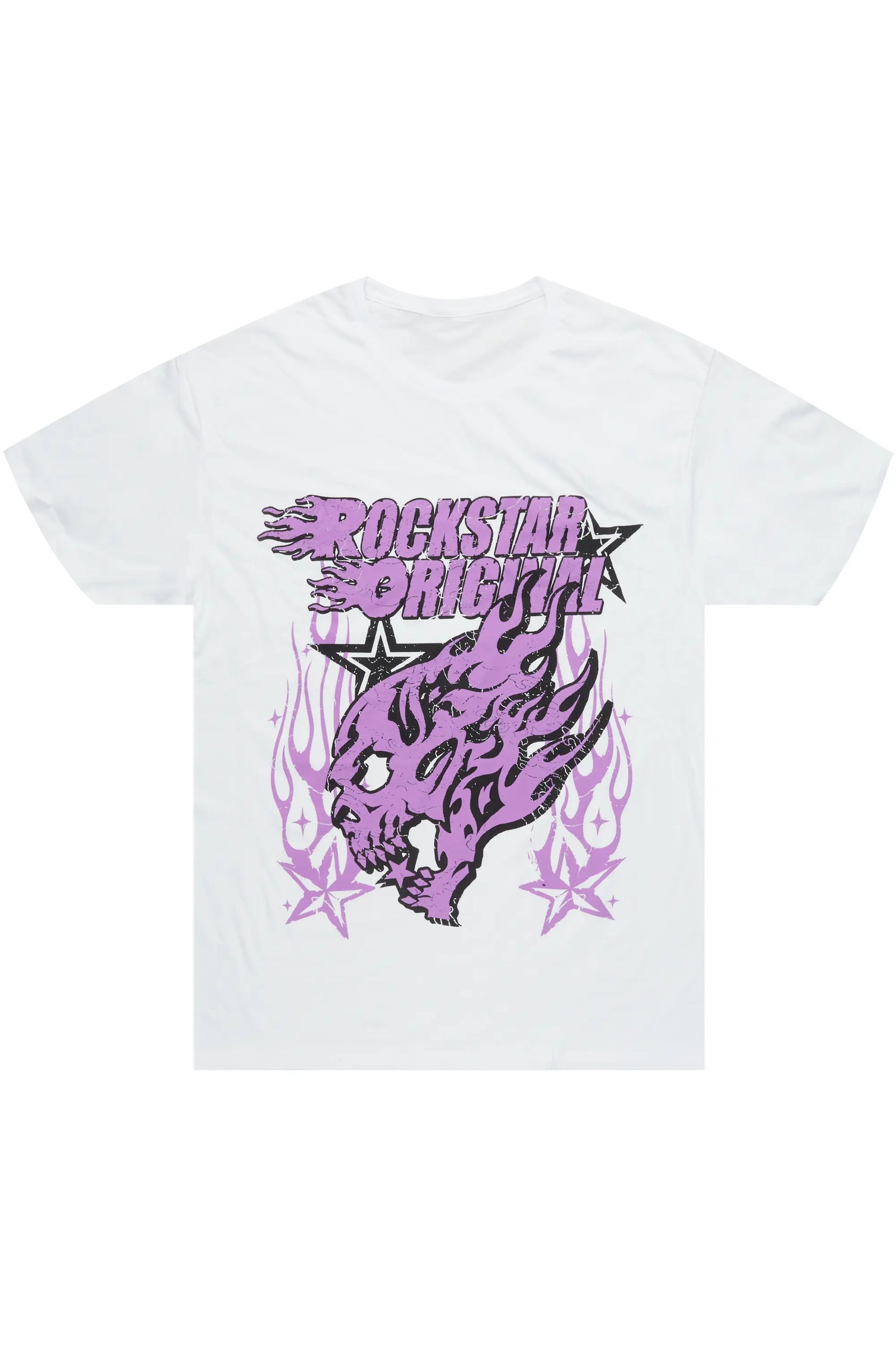 Smitty White/Purple Graphic T-Shirt