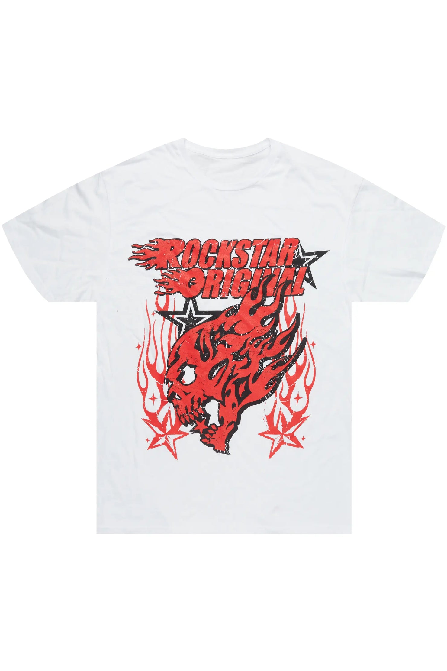 Smitty White/Red Graphic T-Shirt