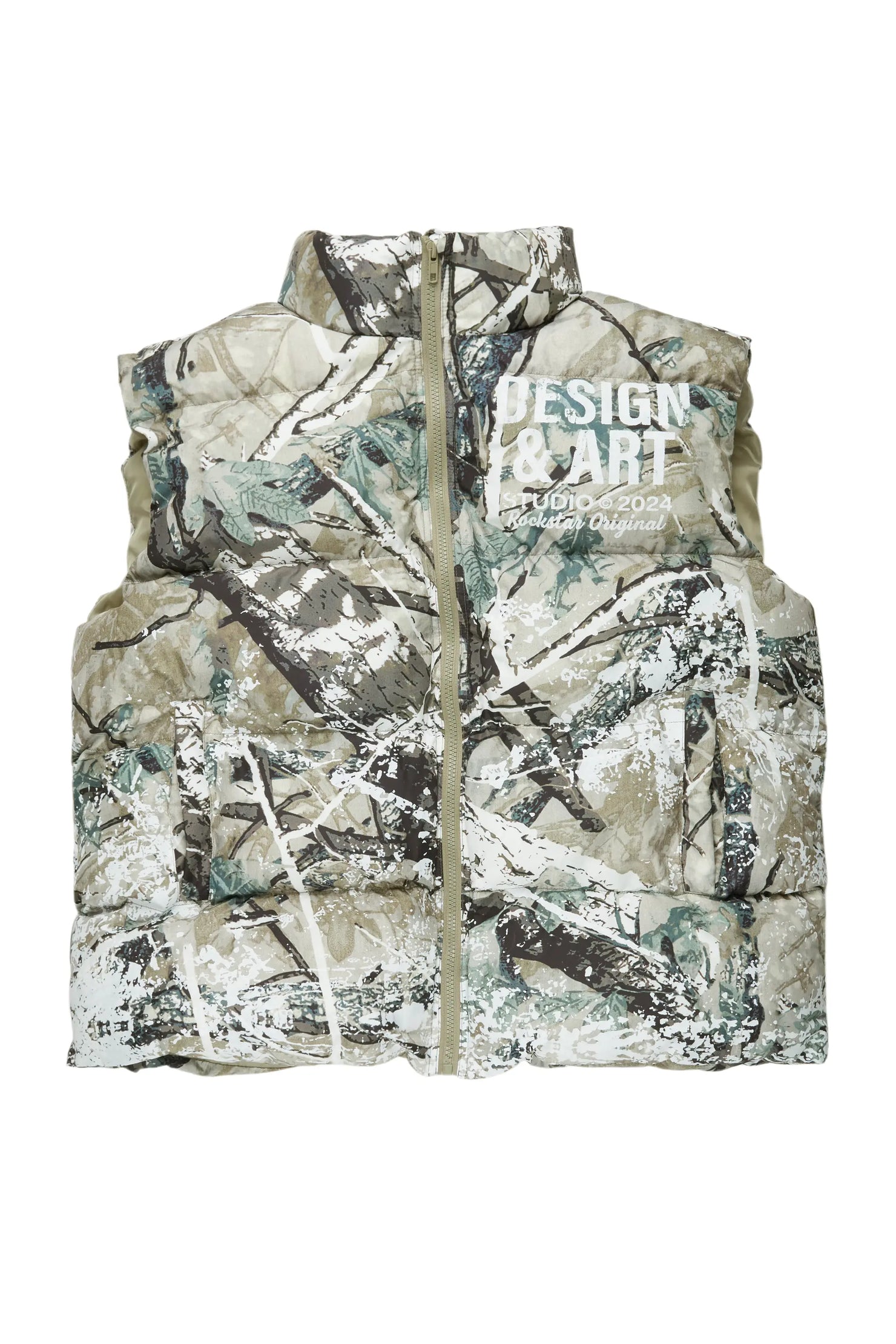 Lamanda Tree Camo Puffer Vest